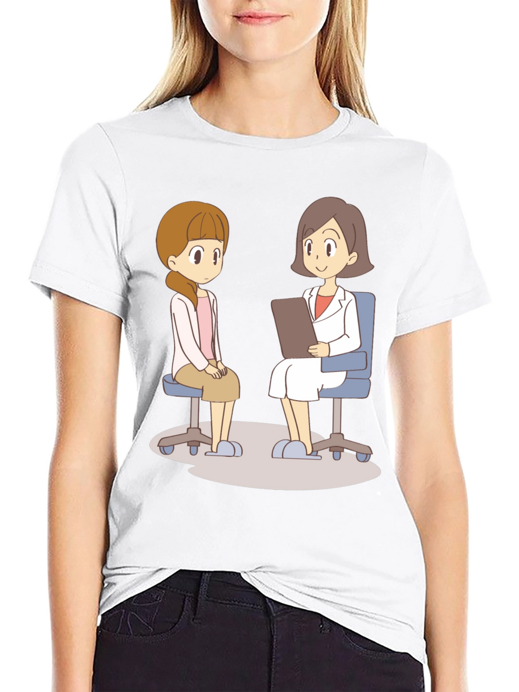 Cartoon Therapy T-Shirt - Mental Health Awareness