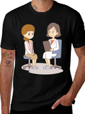 Cartoon Therapy T-Shirt - Mental Health Awareness