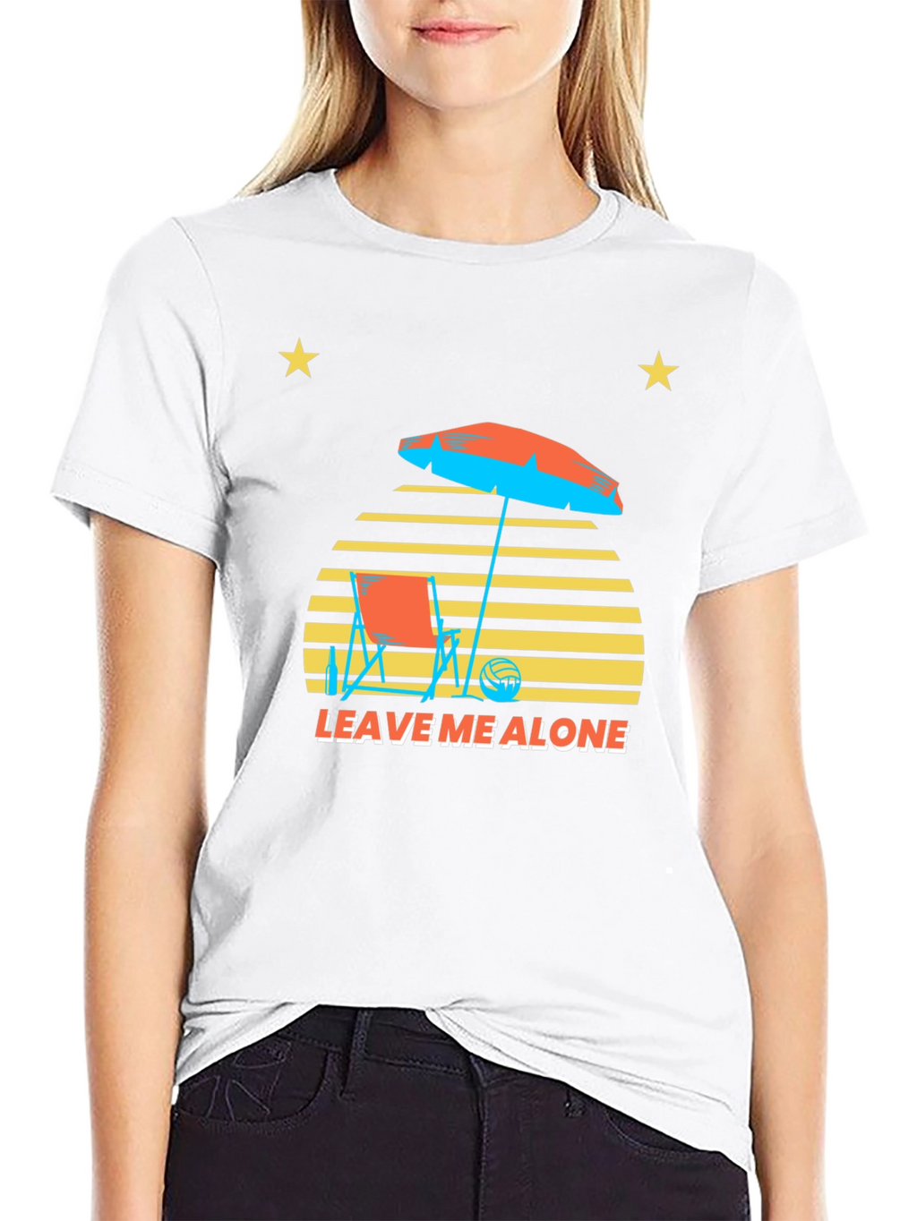 Leave Me Alone Graphic T-Shirt - Beach Vibes
