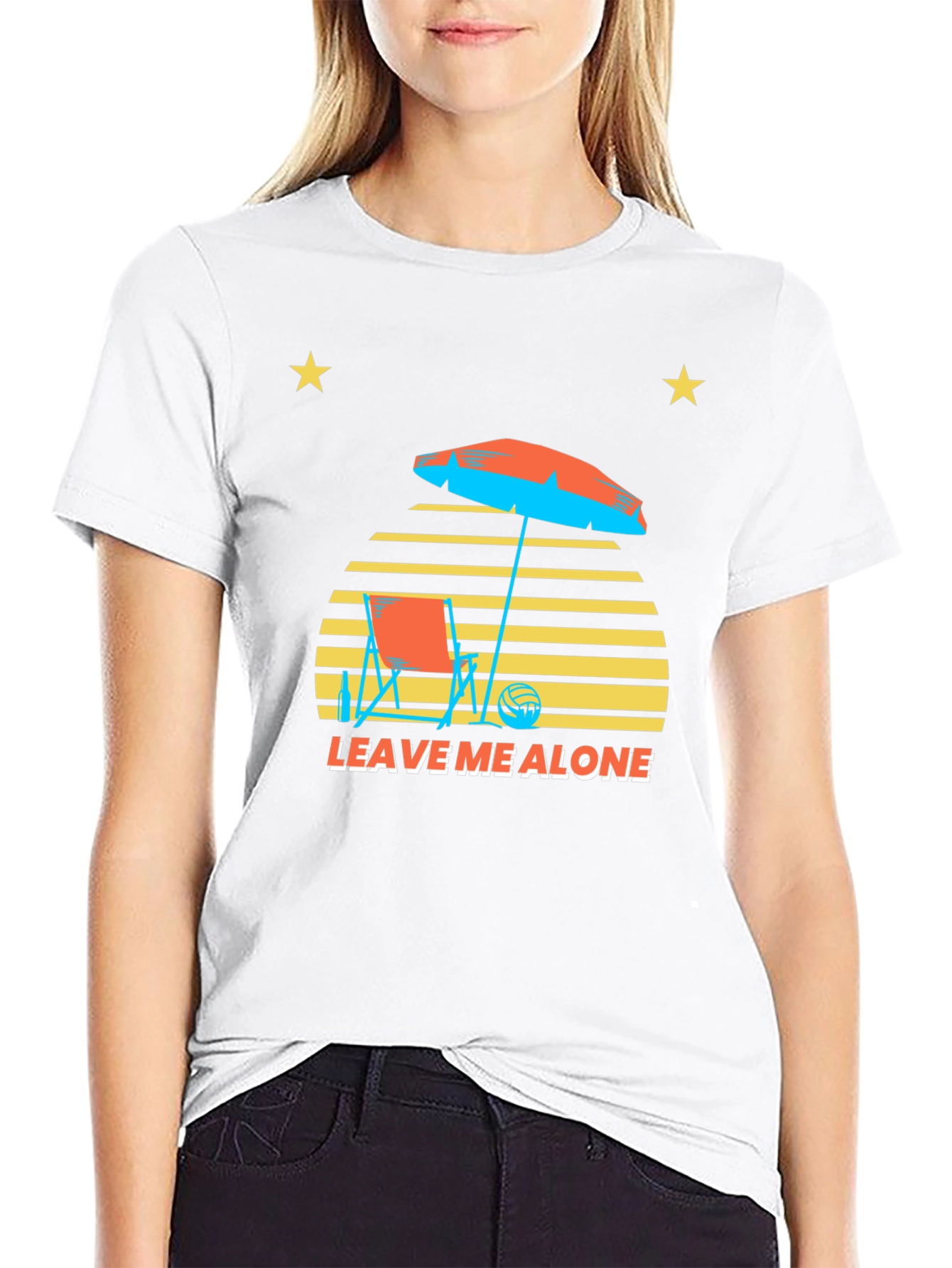 Leave Me Alone Graphic T-Shirt - Beach Vibes