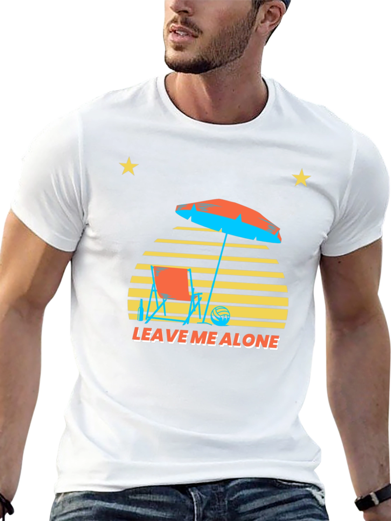 Leave Me Alone Graphic T-Shirt - Beach Vibes