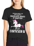 Sarcasm Chocolate Unicorn Graphic Tee