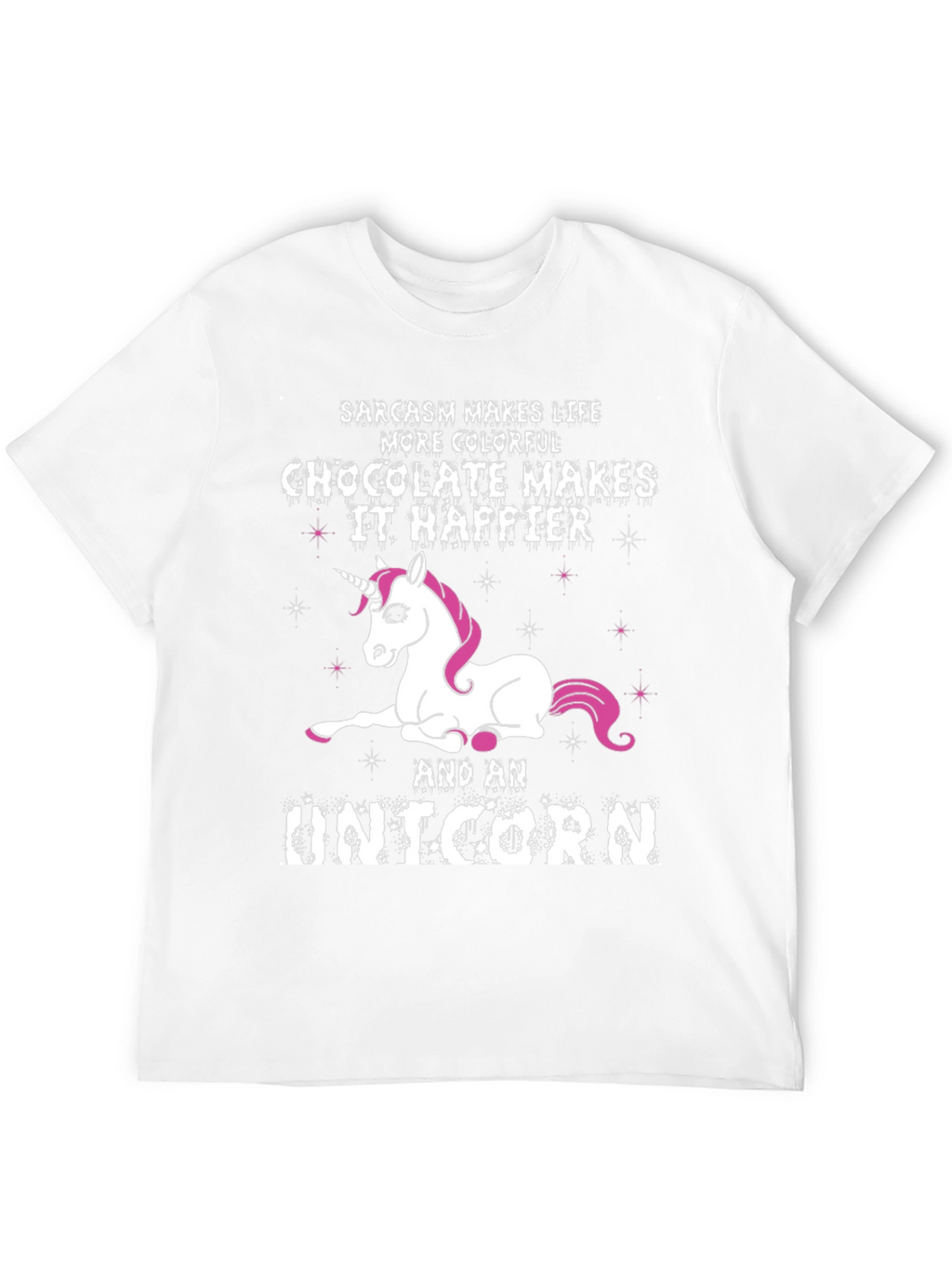 Sarcasm Chocolate Unicorn Graphic Tee