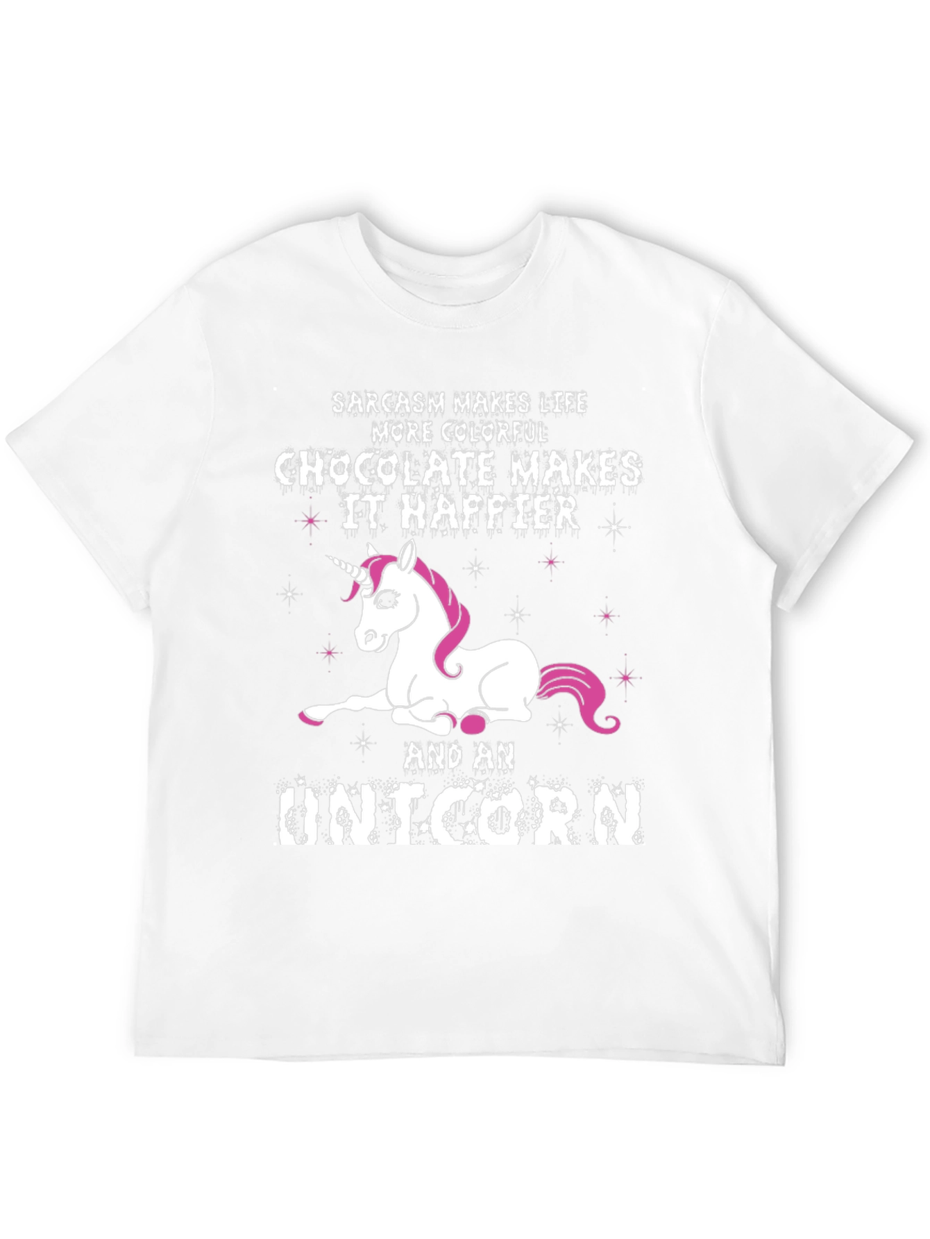 Sarcasm Chocolate Unicorn Graphic Tee