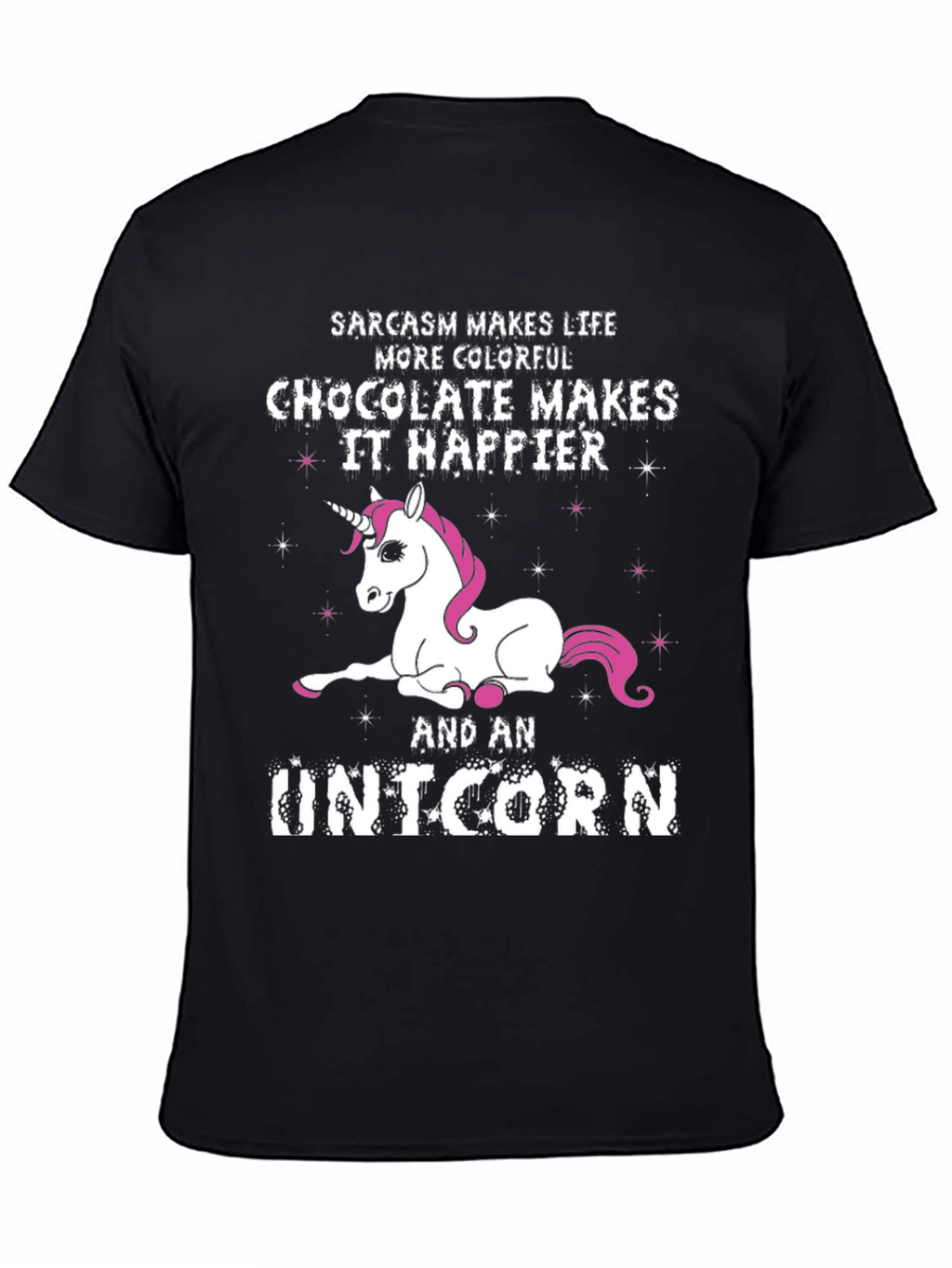 Sarcasm Chocolate Unicorn Graphic Tee