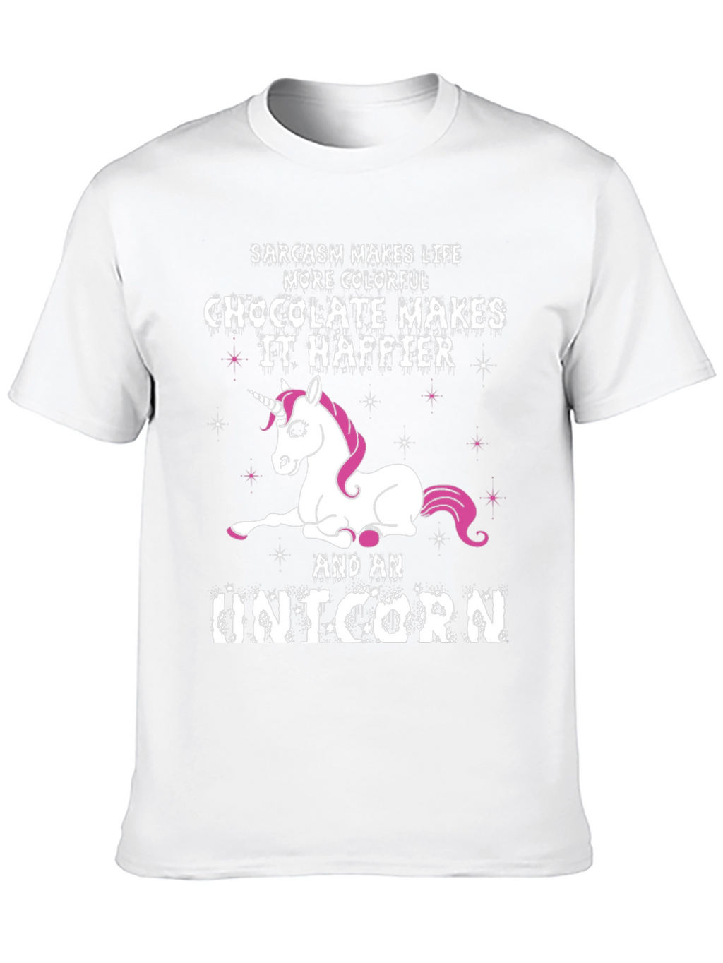 Sarcasm Chocolate Unicorn Graphic Tee