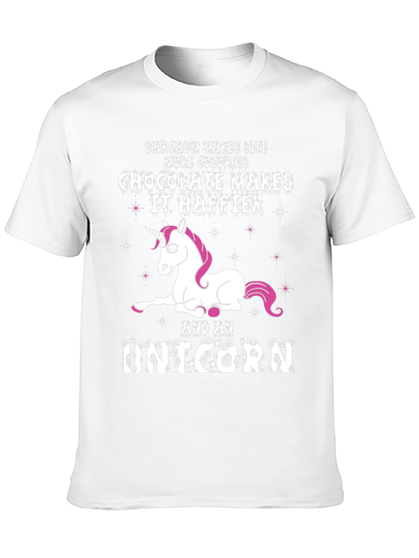 Sarcasm Chocolate Unicorn Graphic Tee