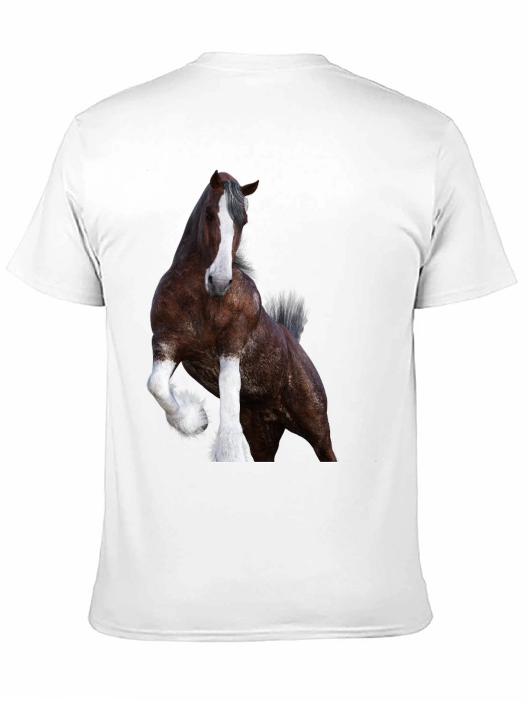 Horse Graphic Black T-Shirt | Animal Tee