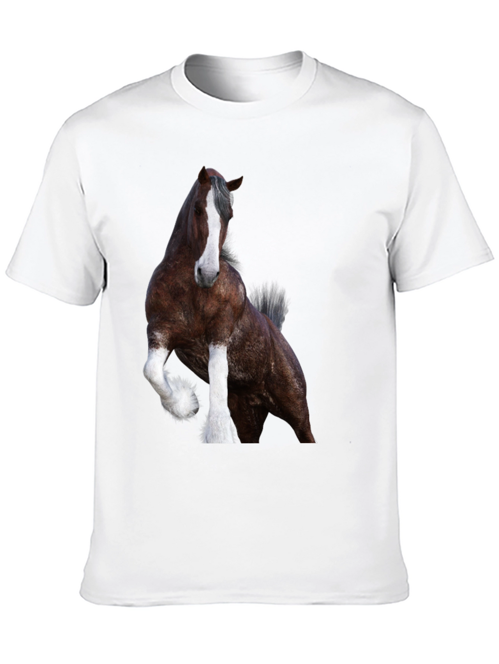 Horse Graphic Black T-Shirt | Animal Tee