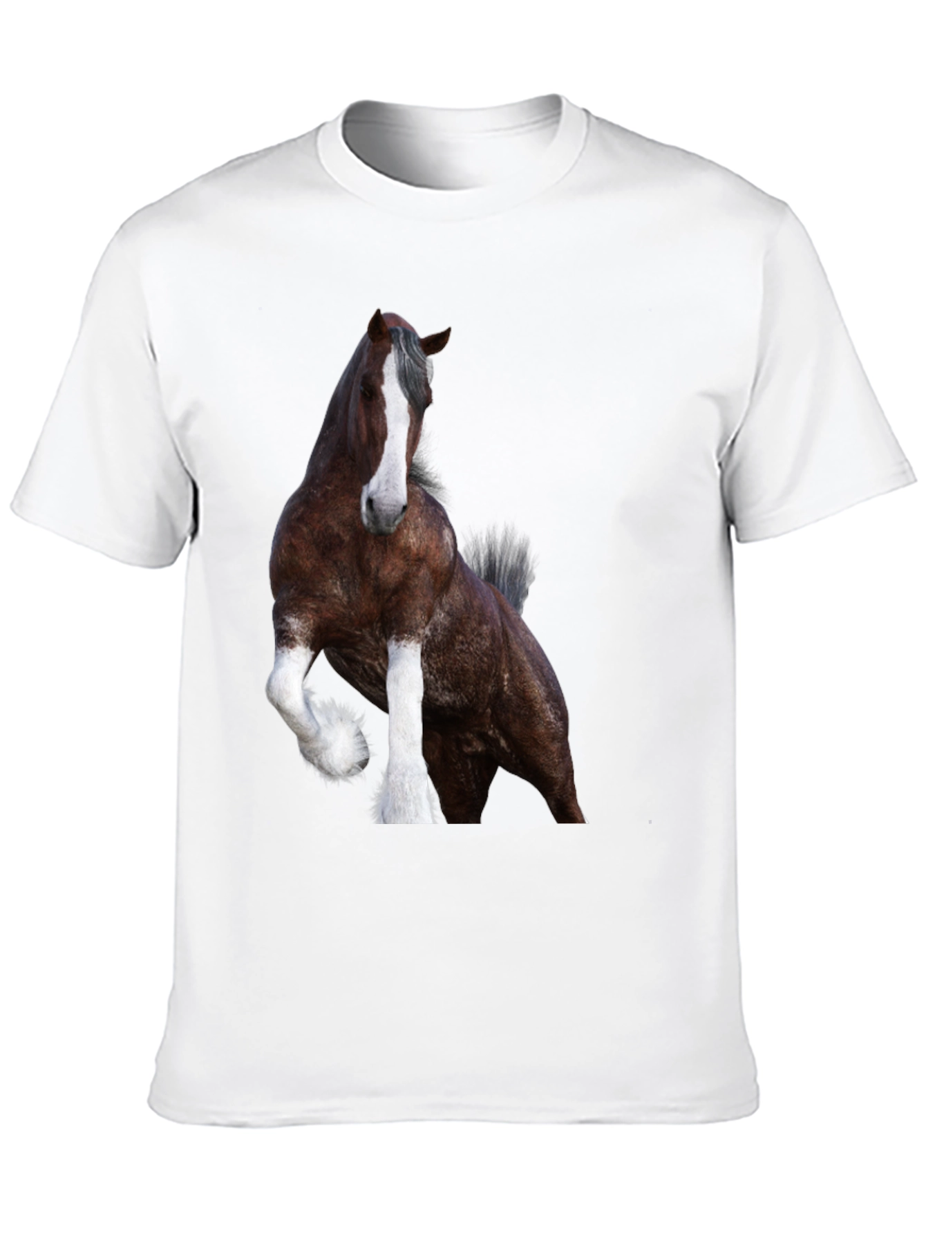 Horse Graphic Black T-Shirt | Animal Tee