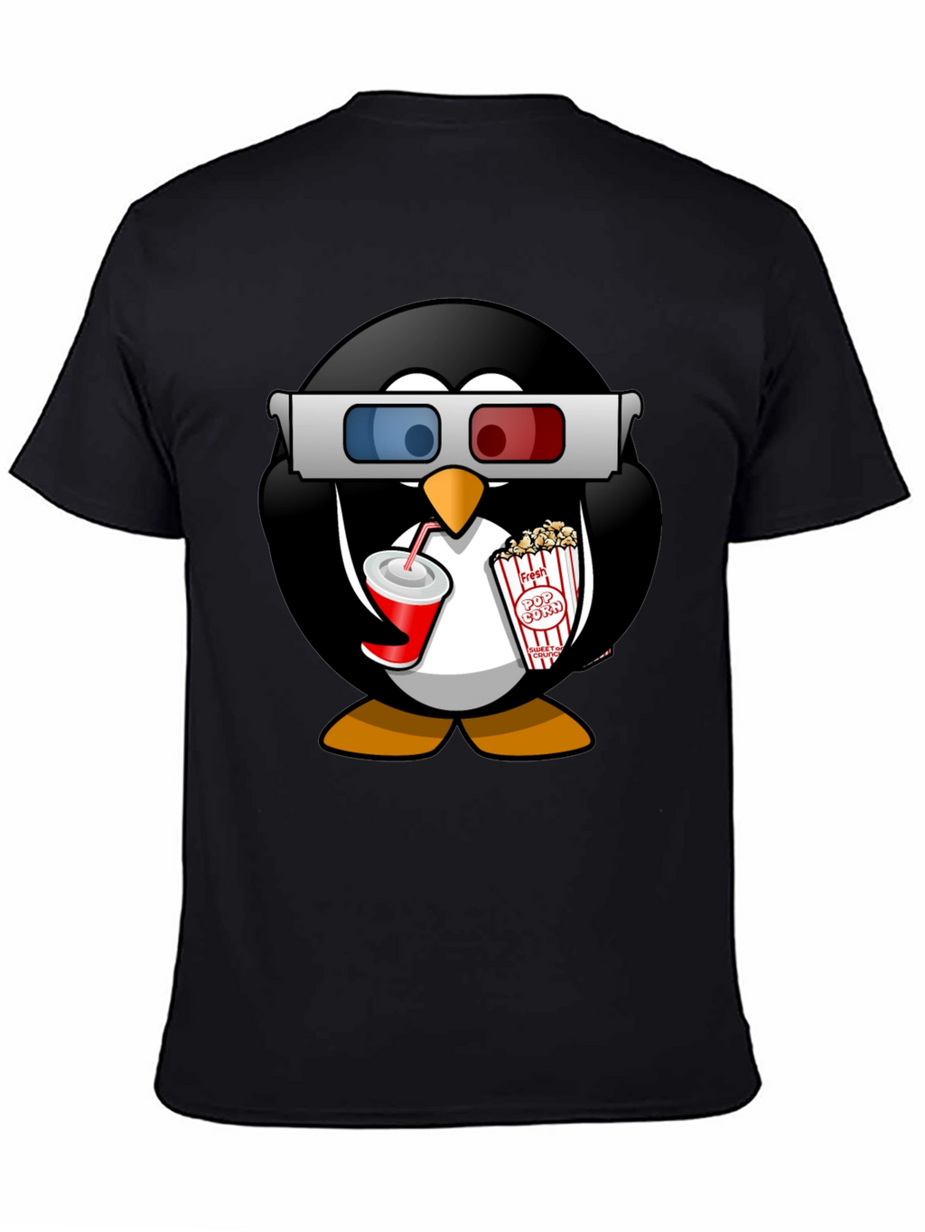 Movie Penguin Graphic Tee - Black