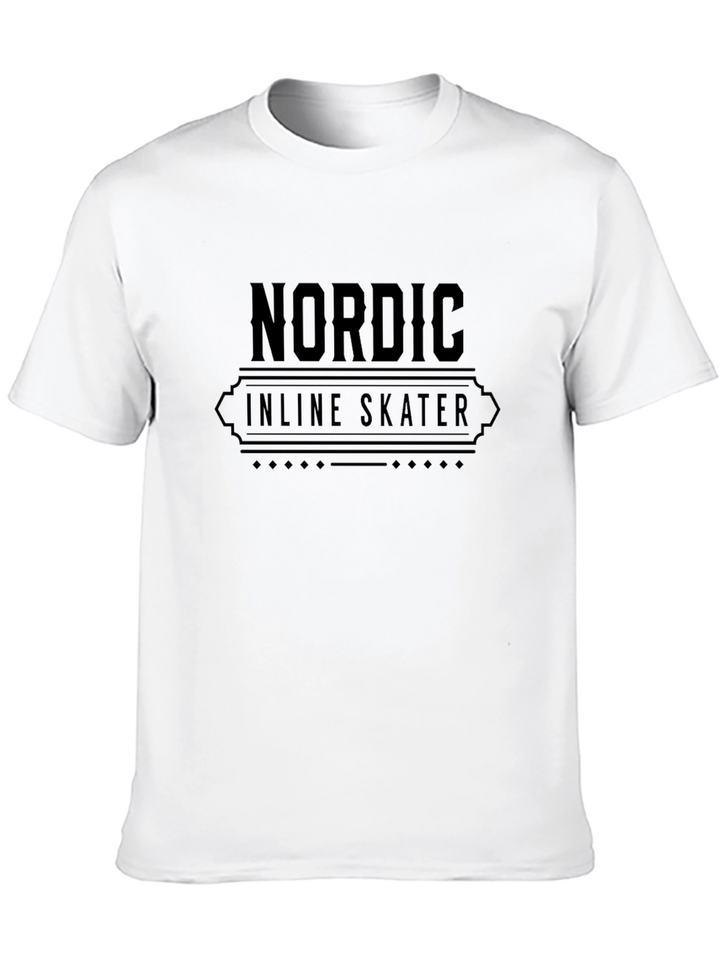 Nordic Inline Skater Black T-Shirt
