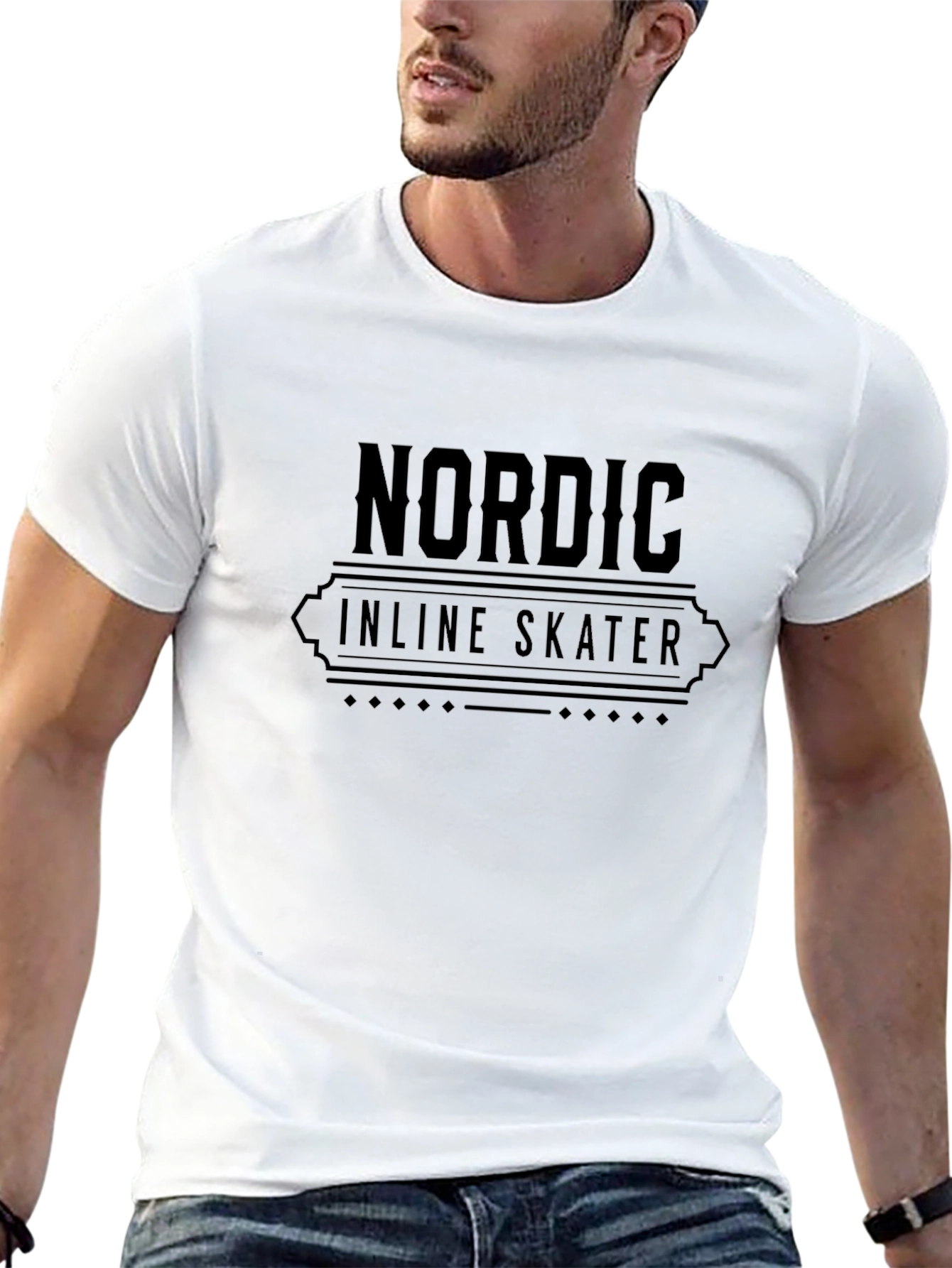 Nordic Inline Skater Black T-Shirt