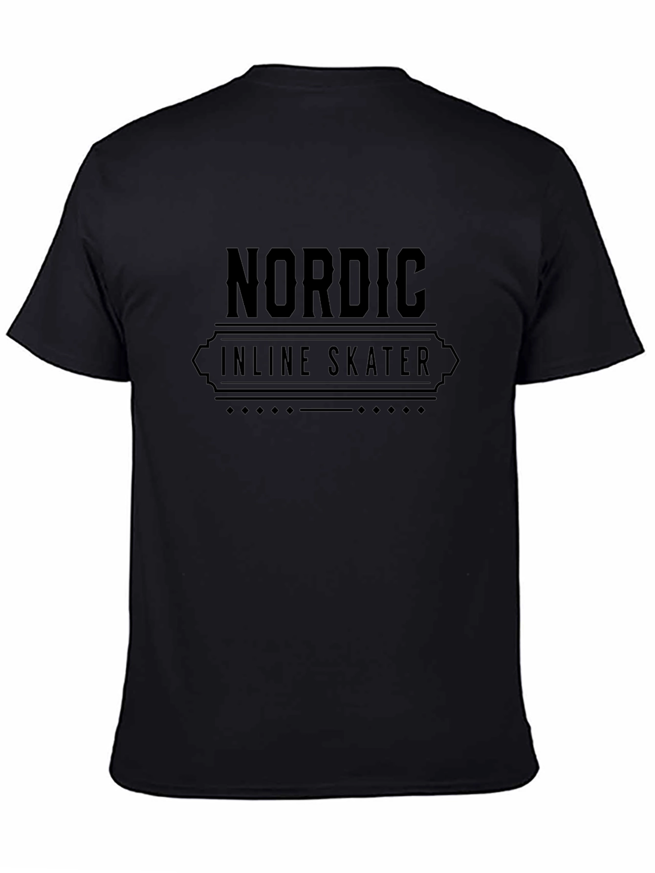 Nordic Inline Skater Black T-Shirt