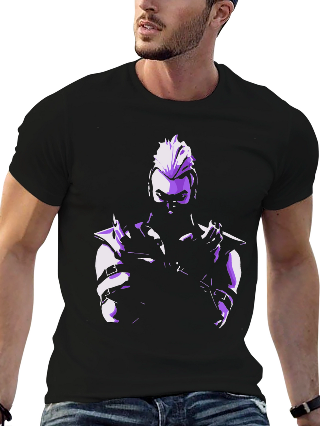 Valorant Inspired Fade T-Shirt - Black