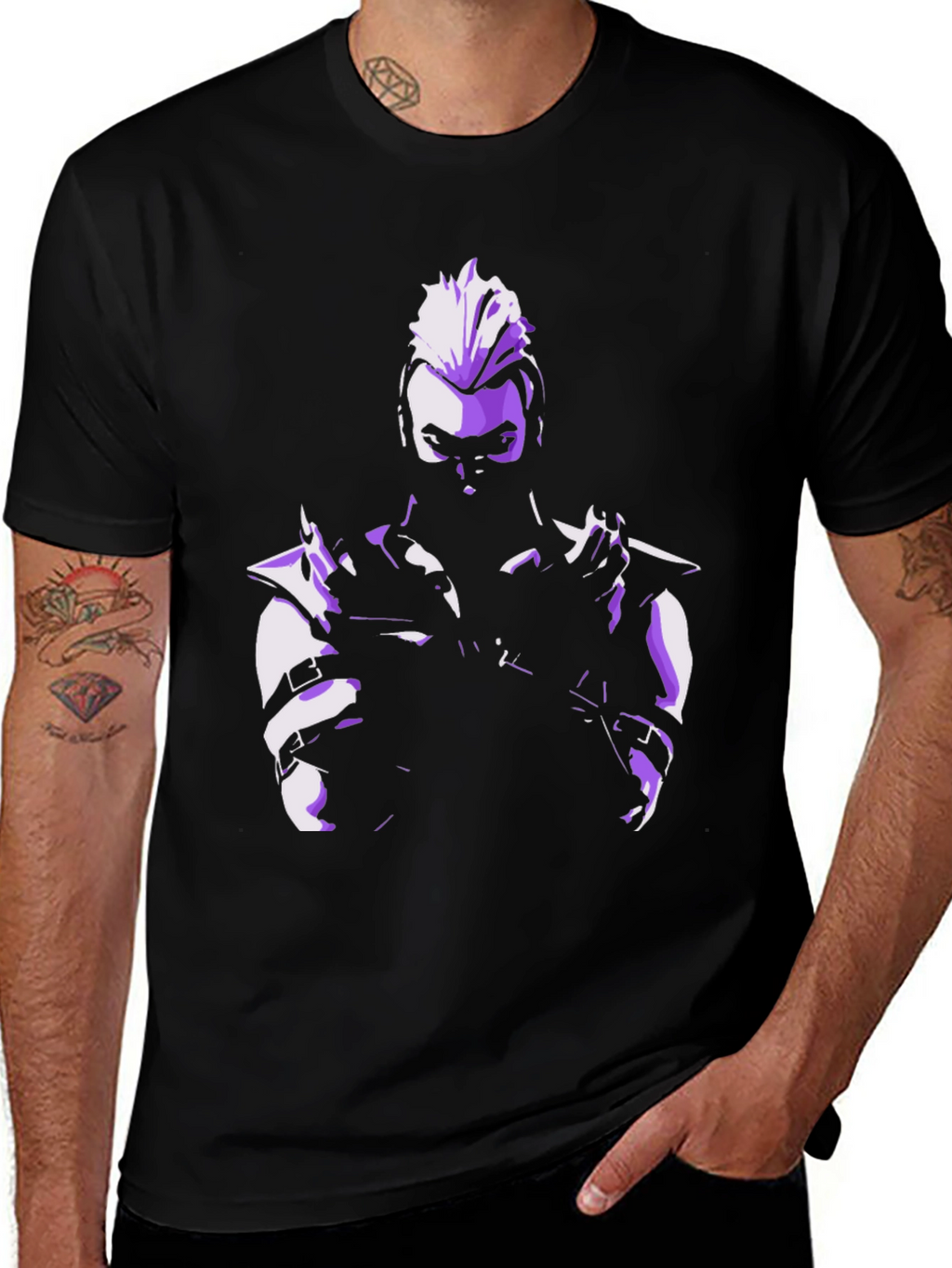 Valorant Inspired Fade T-Shirt - Black
