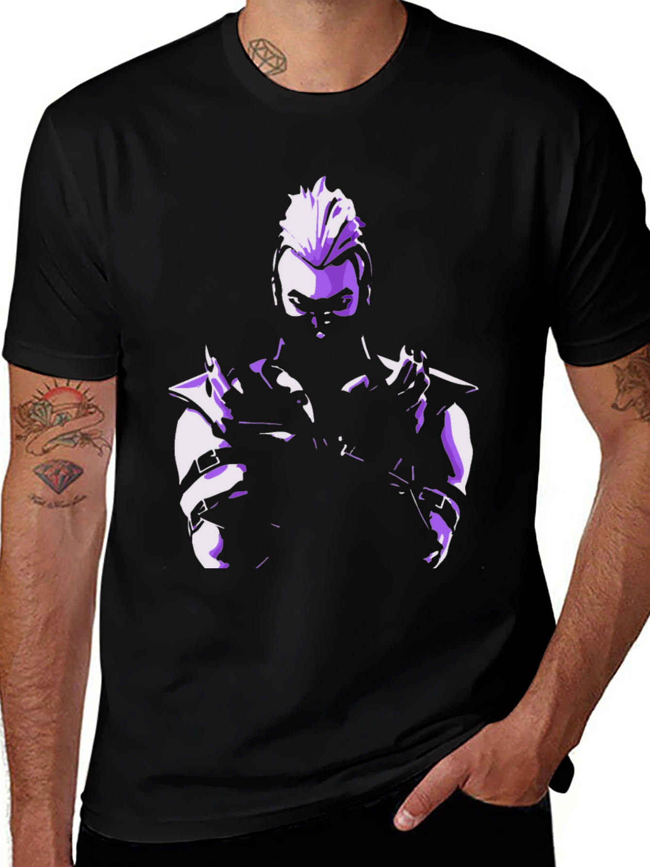 Valorant Inspired Fade T-Shirt - Black