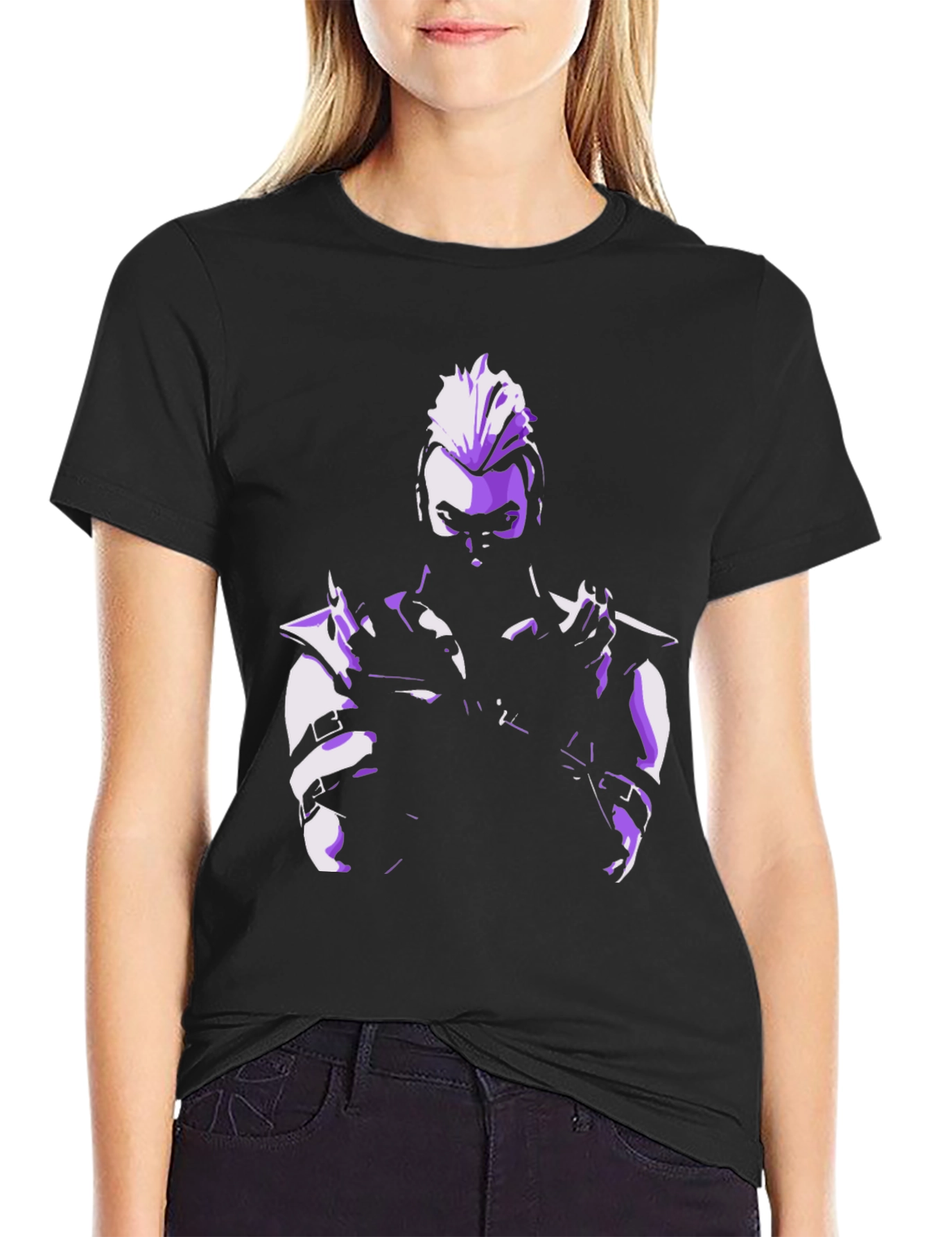 Valorant Inspired Fade T-Shirt - Black