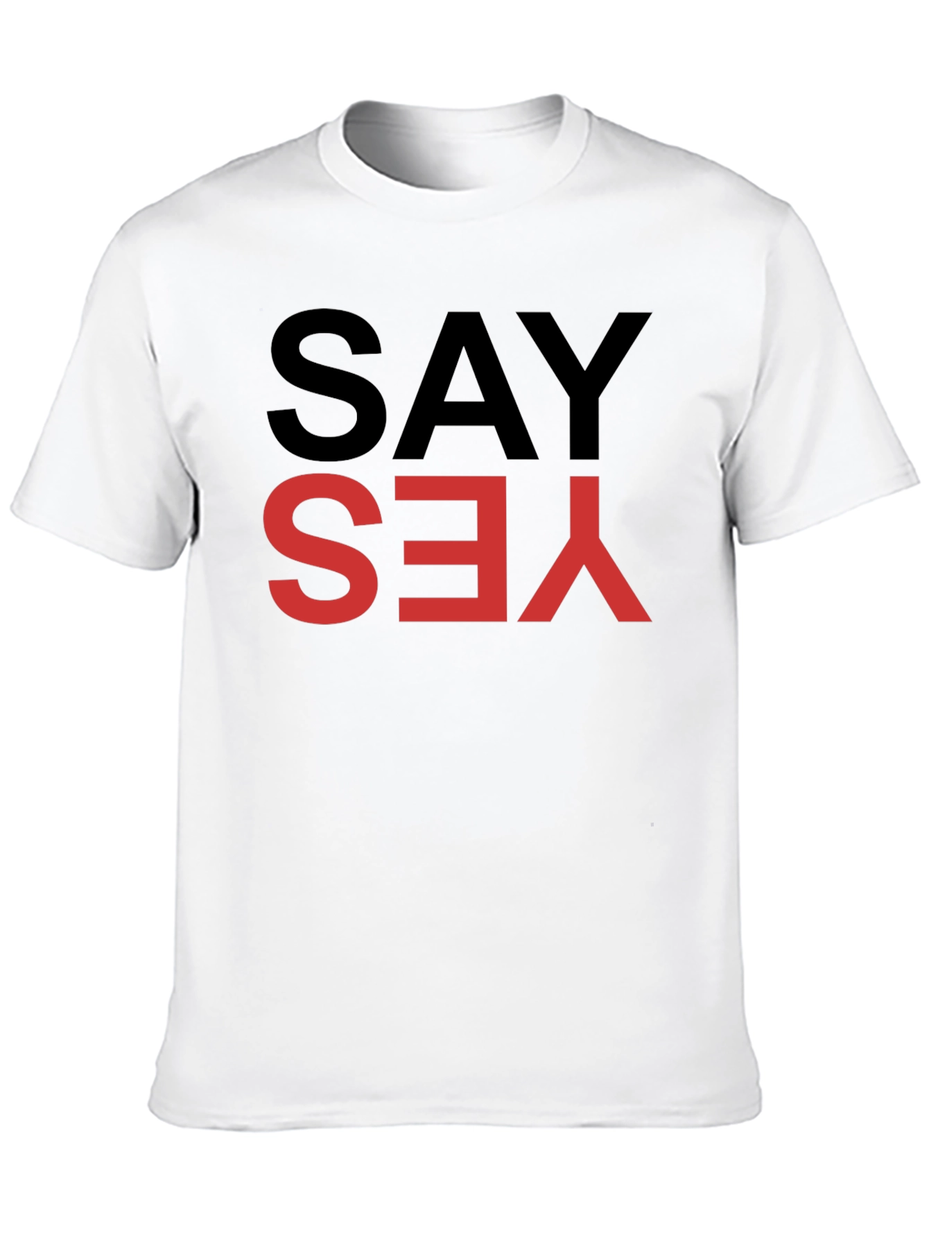 Say Yes Graphic Tee - Bold Statement Shirt