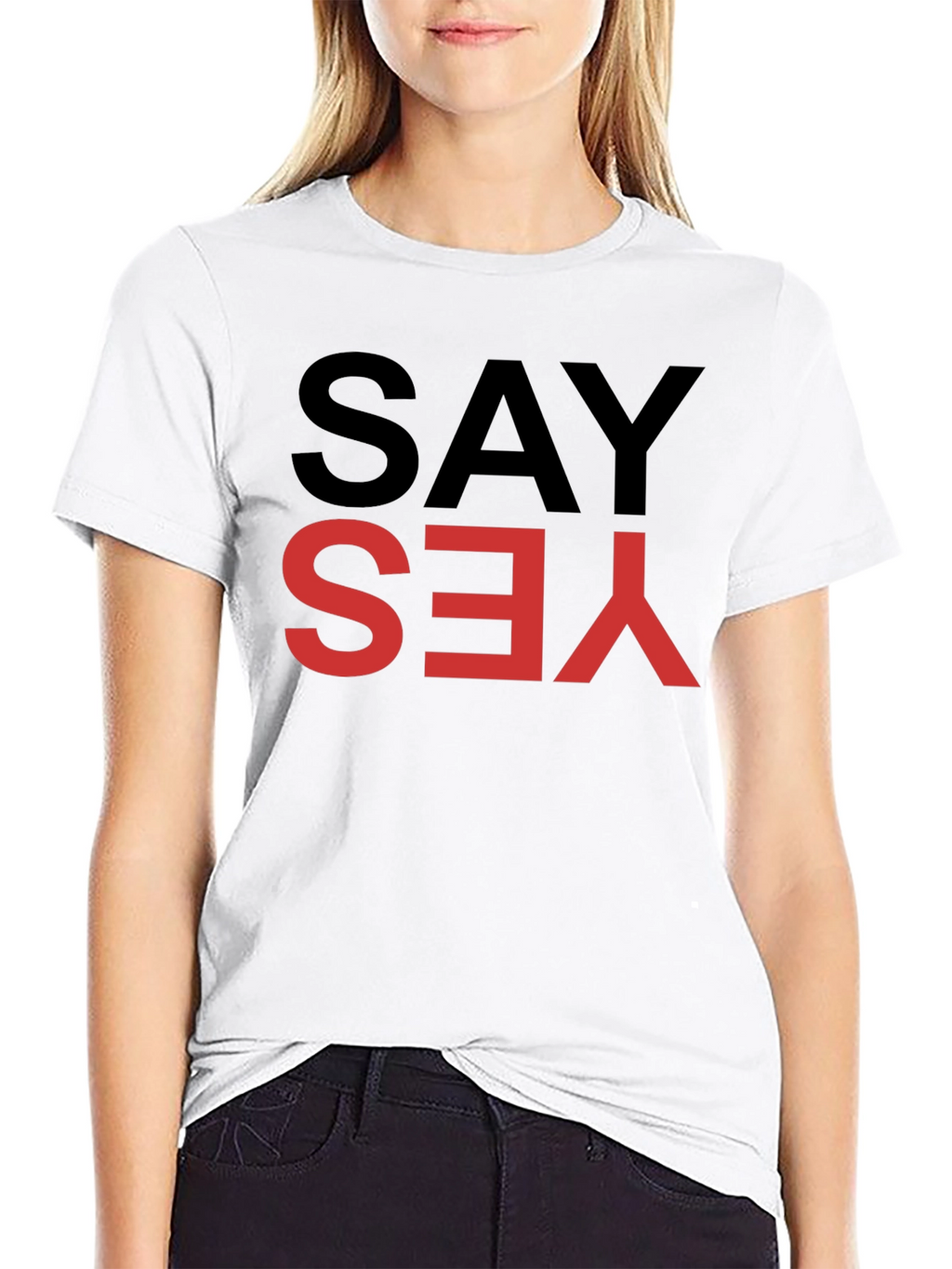 Say Yes Graphic Tee - Bold Statement Shirt