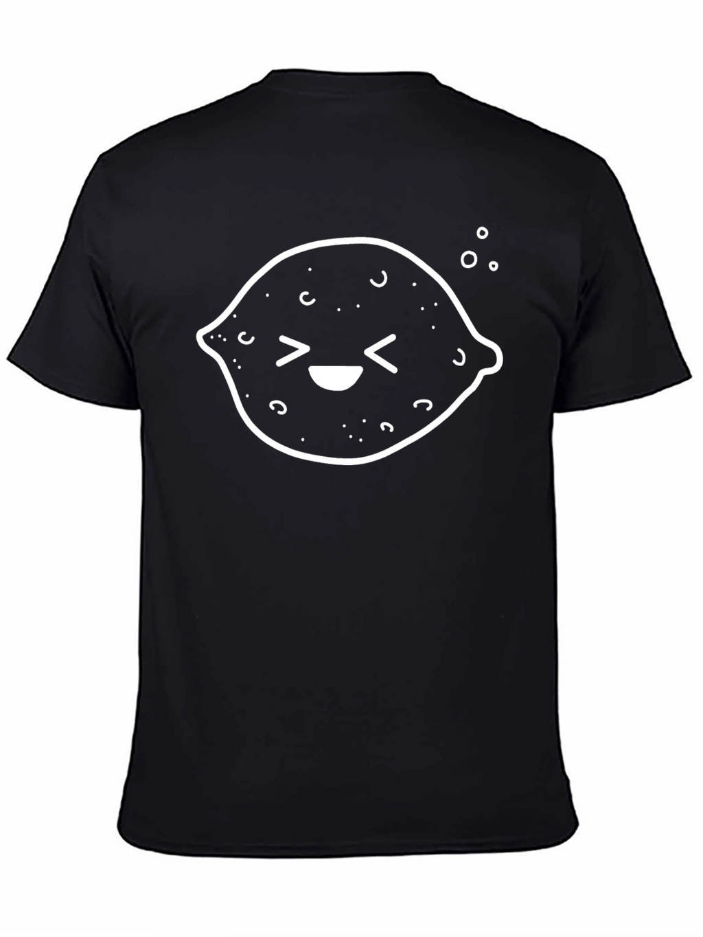 Cute Lemon Graphic T-Shirt - Black