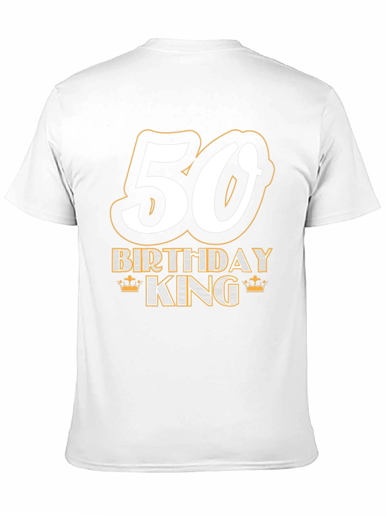 50th Birthday King T-Shirt - Black