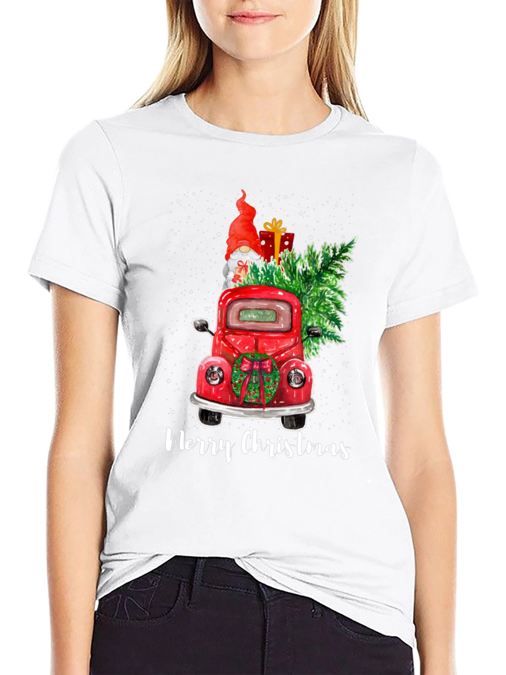 Merry Christmas Truck Graphic Tee