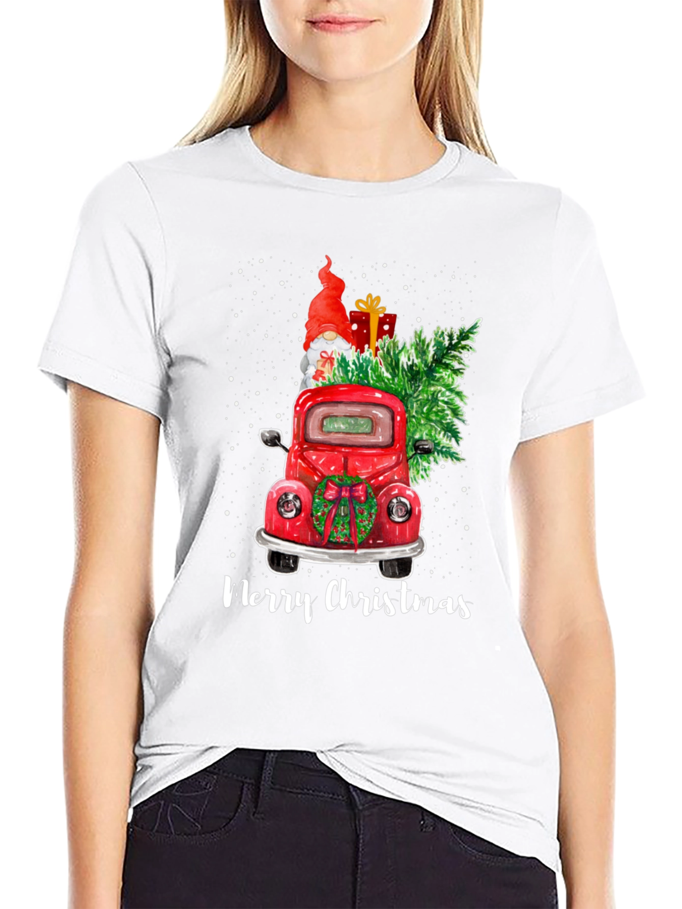 Merry Christmas Truck Graphic Tee