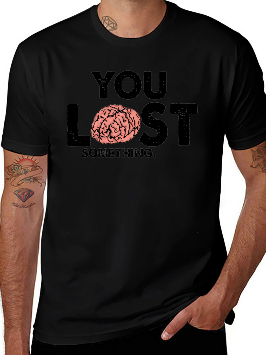Funny Brain Loss Graphic T-Shirt