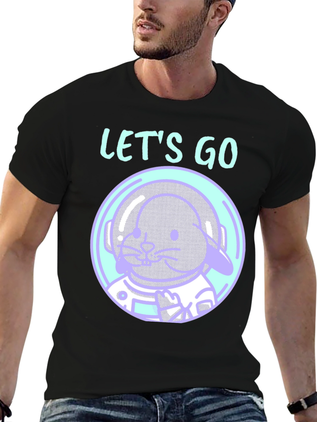 Space Seal T-Shirt - Lets Go!
