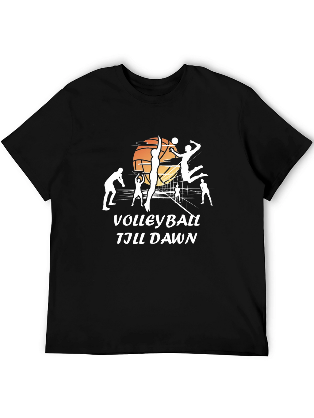 Volleyball Till Dawn T-Shirt - Stylish Graphic Tee