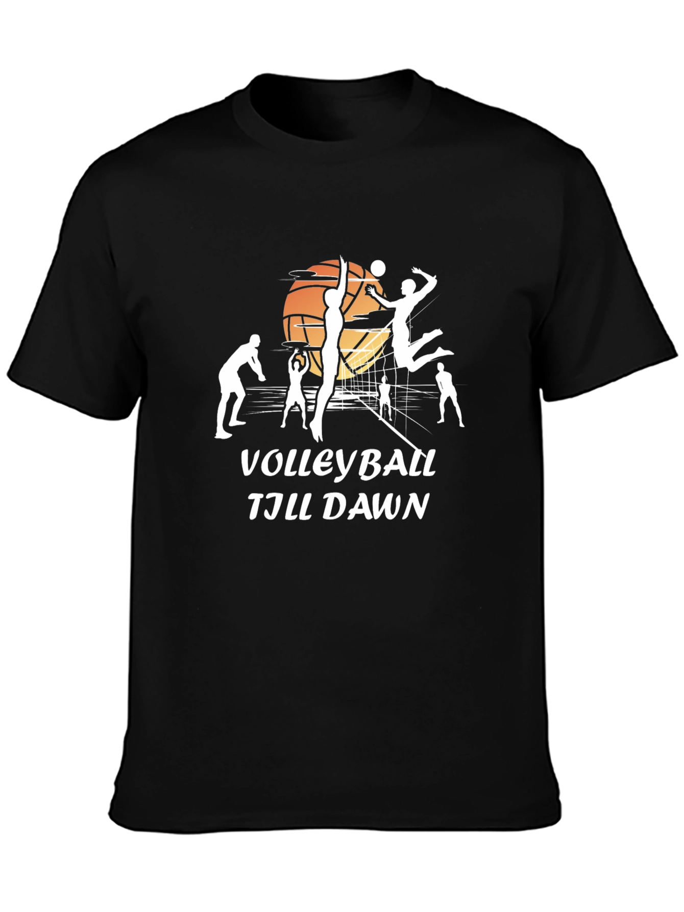 Volleyball Till Dawn T-Shirt - Stylish Graphic Tee