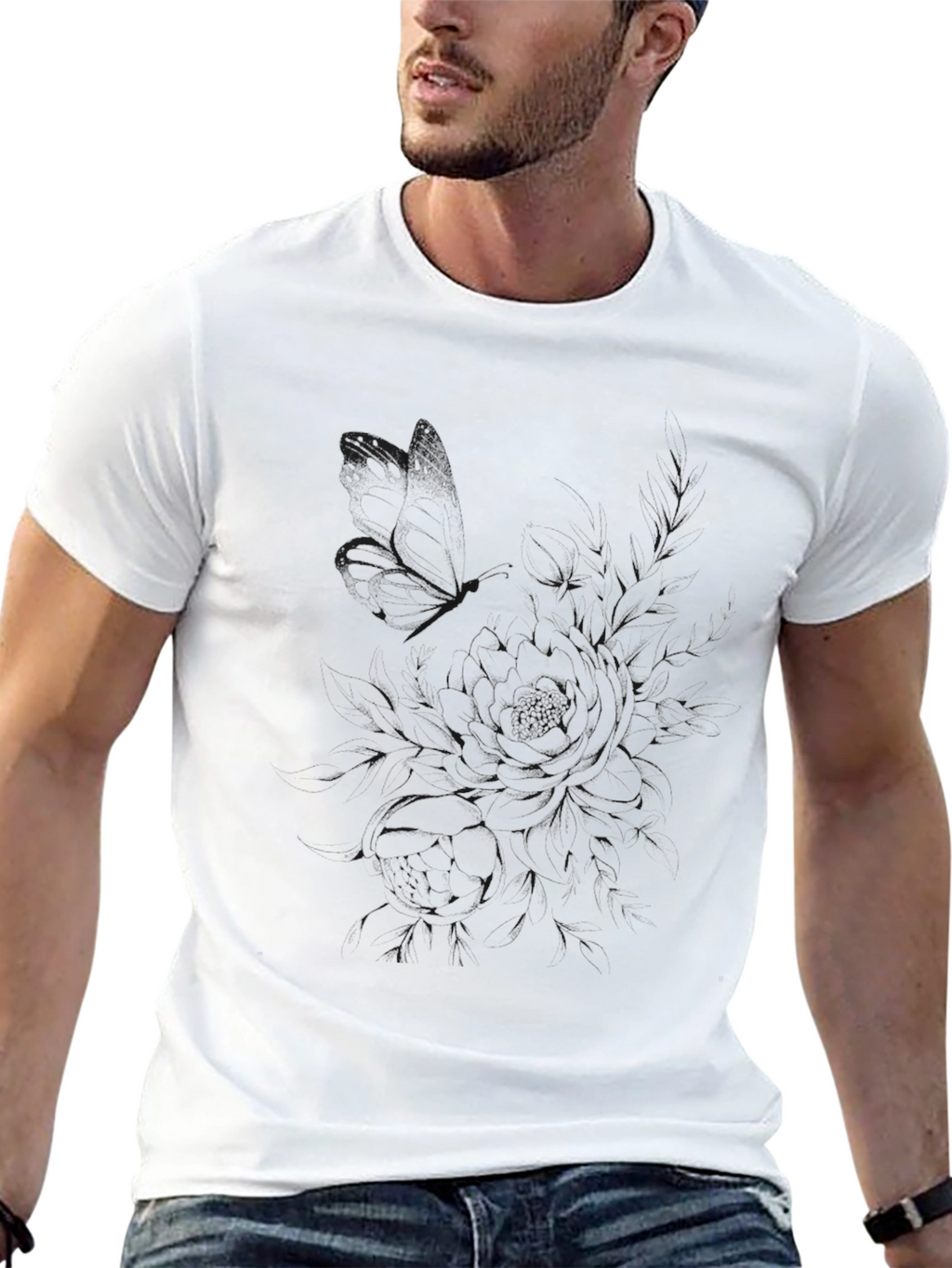 Classic Solid Black Crew Neck T-Shirt