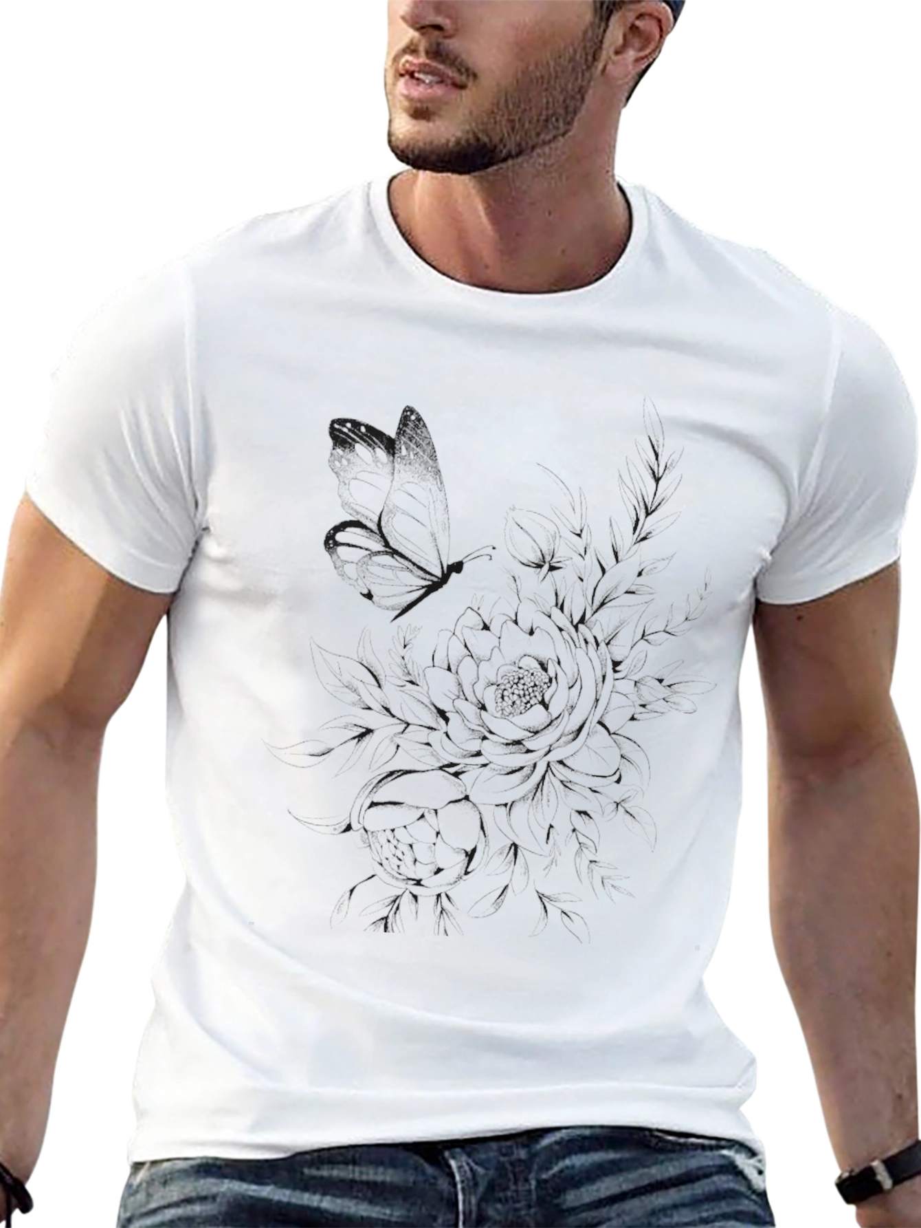 Classic Solid Black Crew Neck T-Shirt