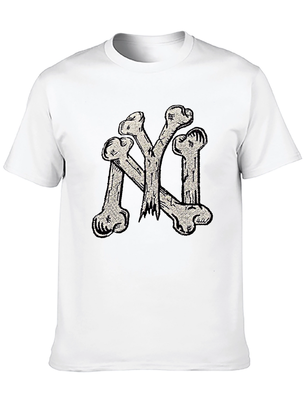 Bone NY Tee - Black Cotton Graphic T-Shirt