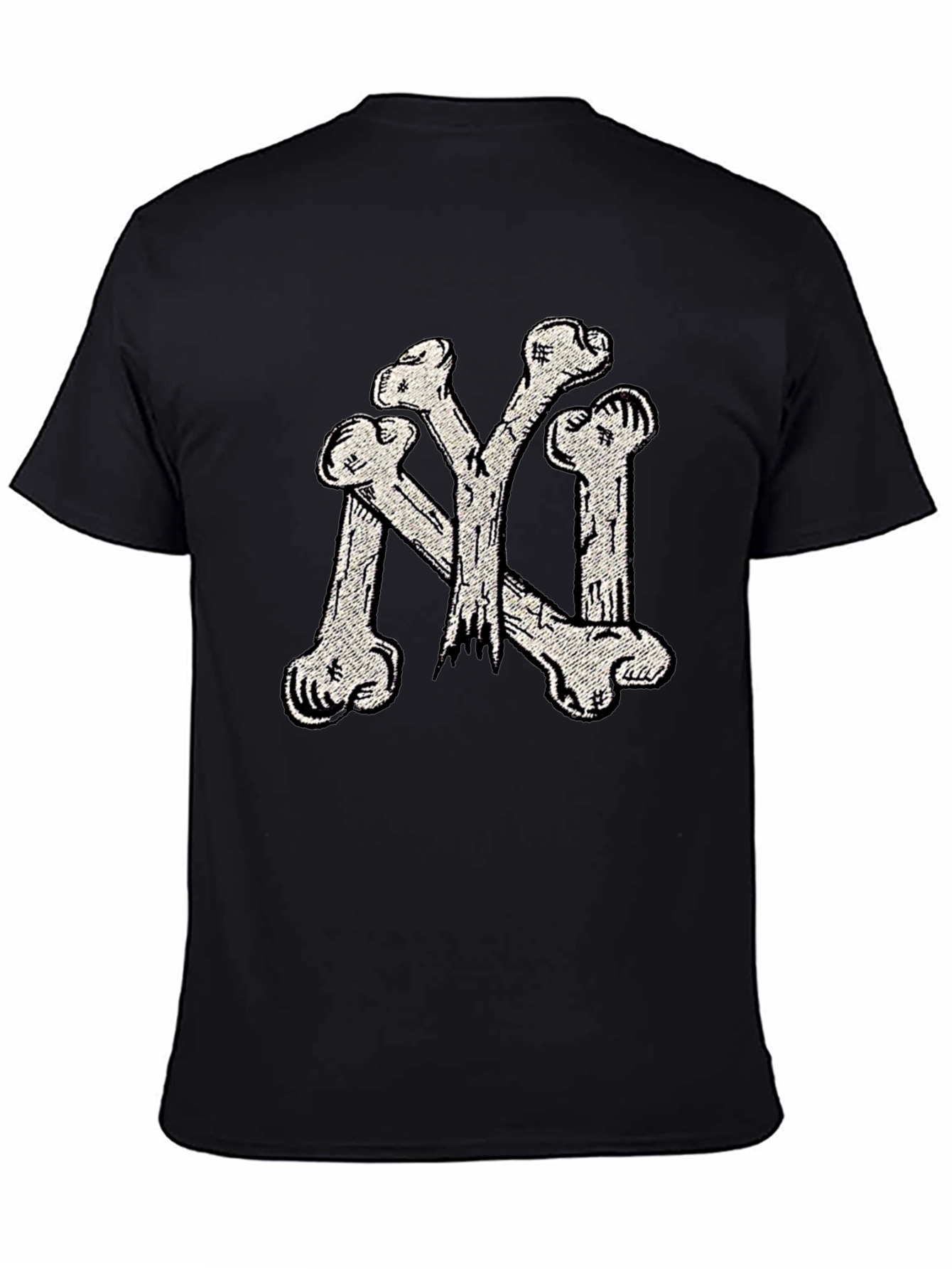 Bone NY Tee - Black Cotton Graphic T-Shirt