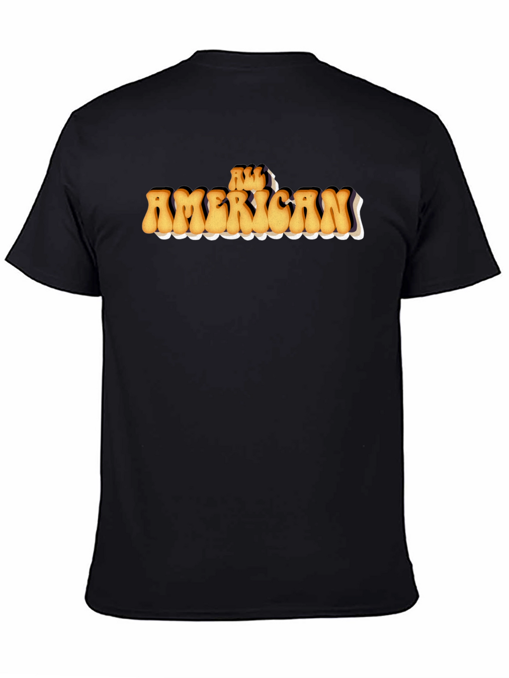 All American Retro Graphic Tee - Black
