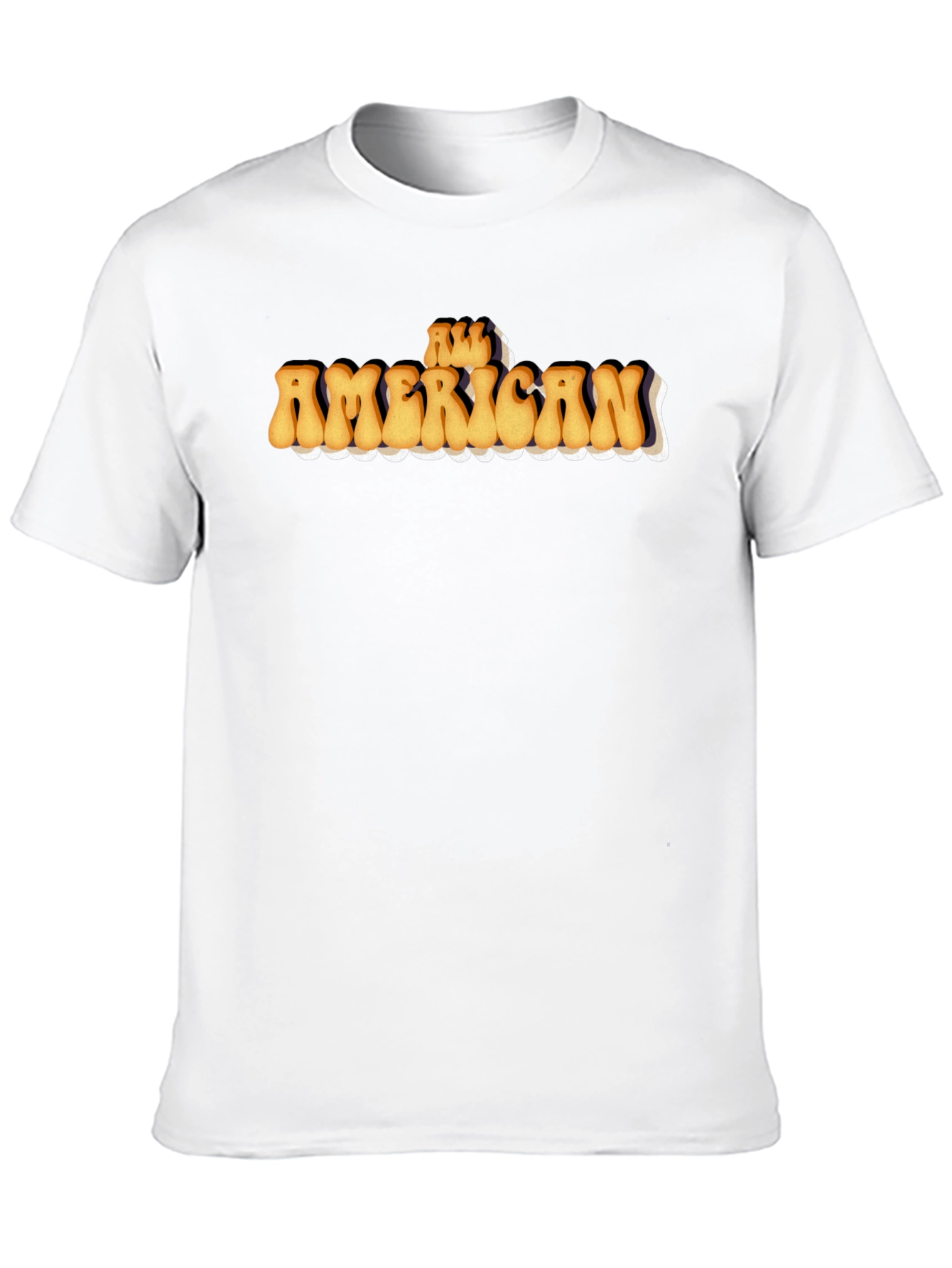 All American Retro Graphic Tee - Black