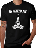 My Happy Place Buddha Graphic T-Shirt
