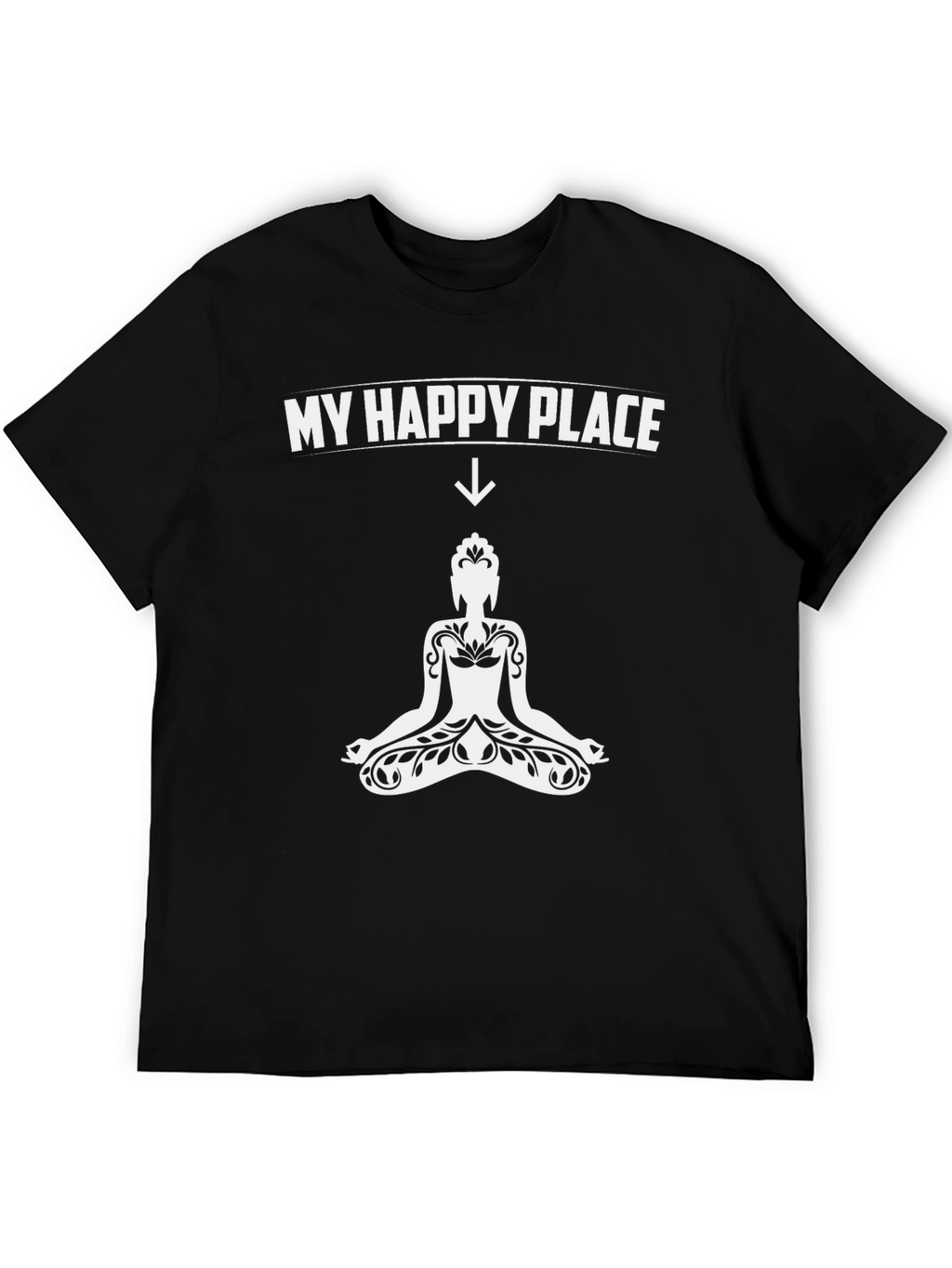 My Happy Place Buddha Graphic T-Shirt