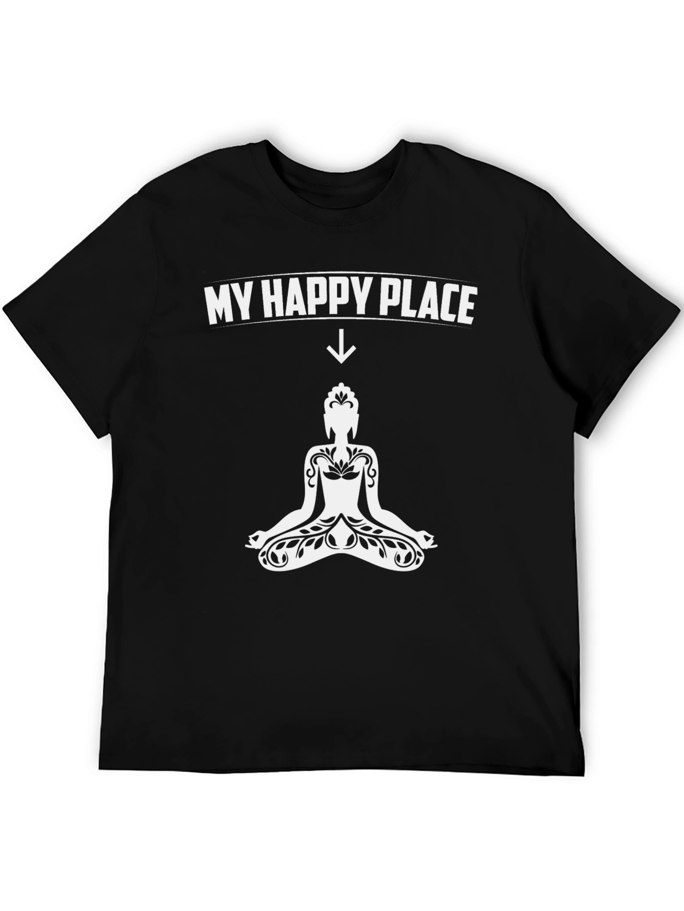 My Happy Place Buddha Graphic T-Shirt