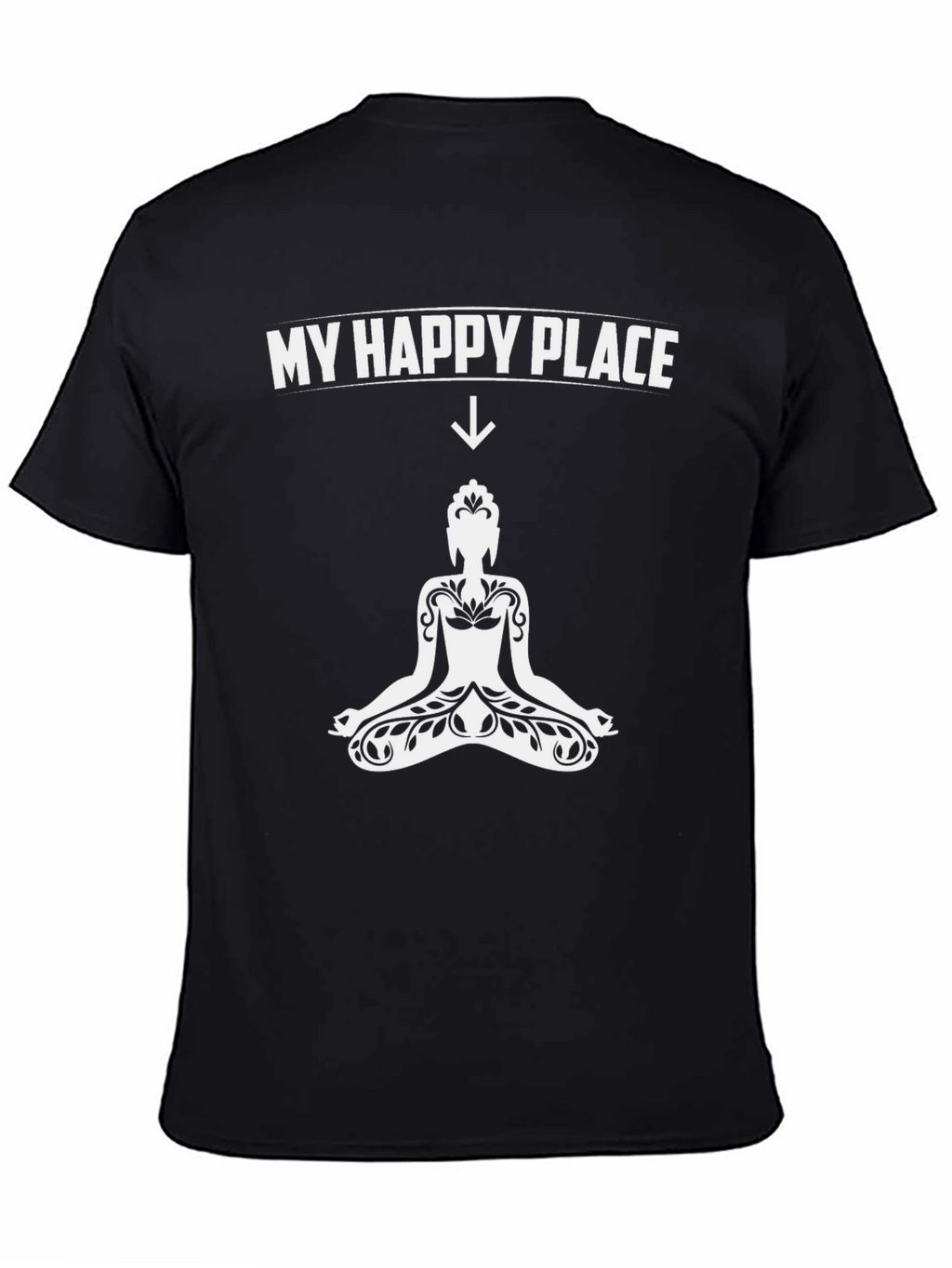 My Happy Place Buddha Graphic T-Shirt