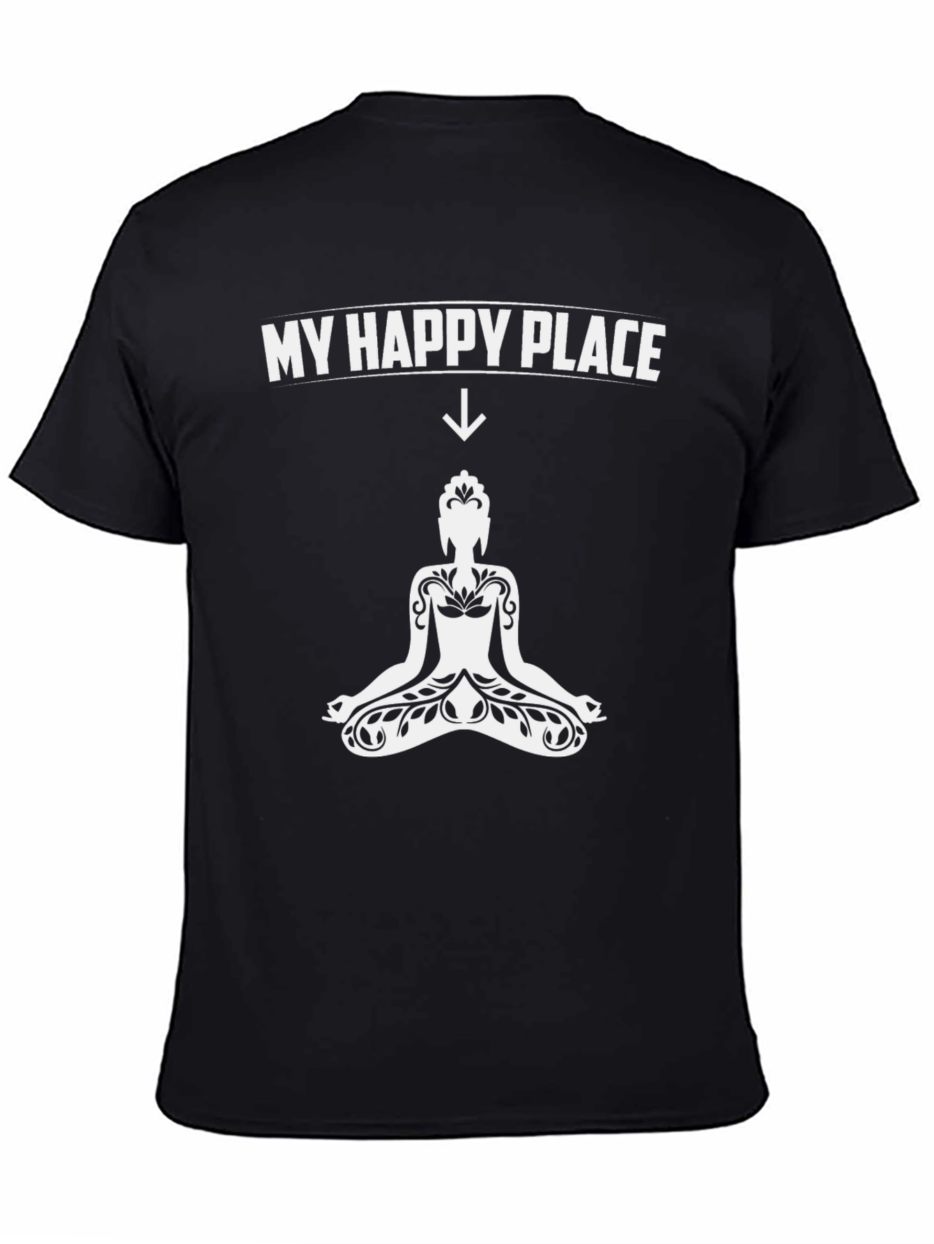 My Happy Place Buddha Graphic T-Shirt