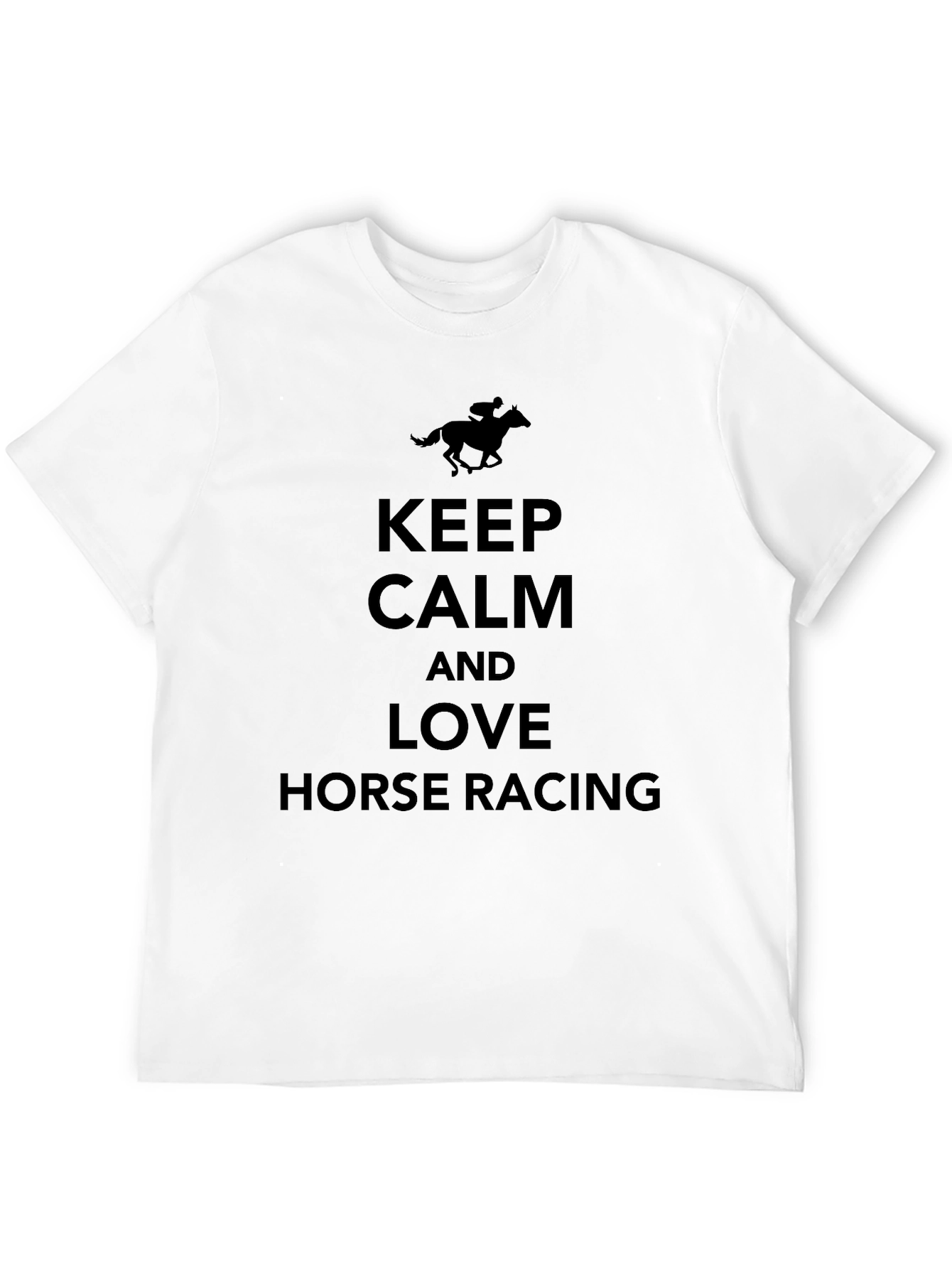 Keep Calm and Love Horse Racing Tee