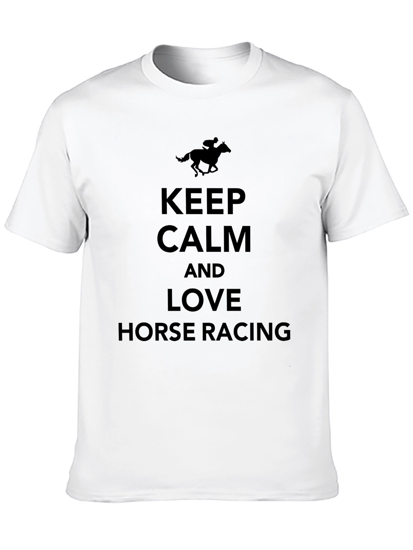 Keep Calm and Love Horse Racing Tee