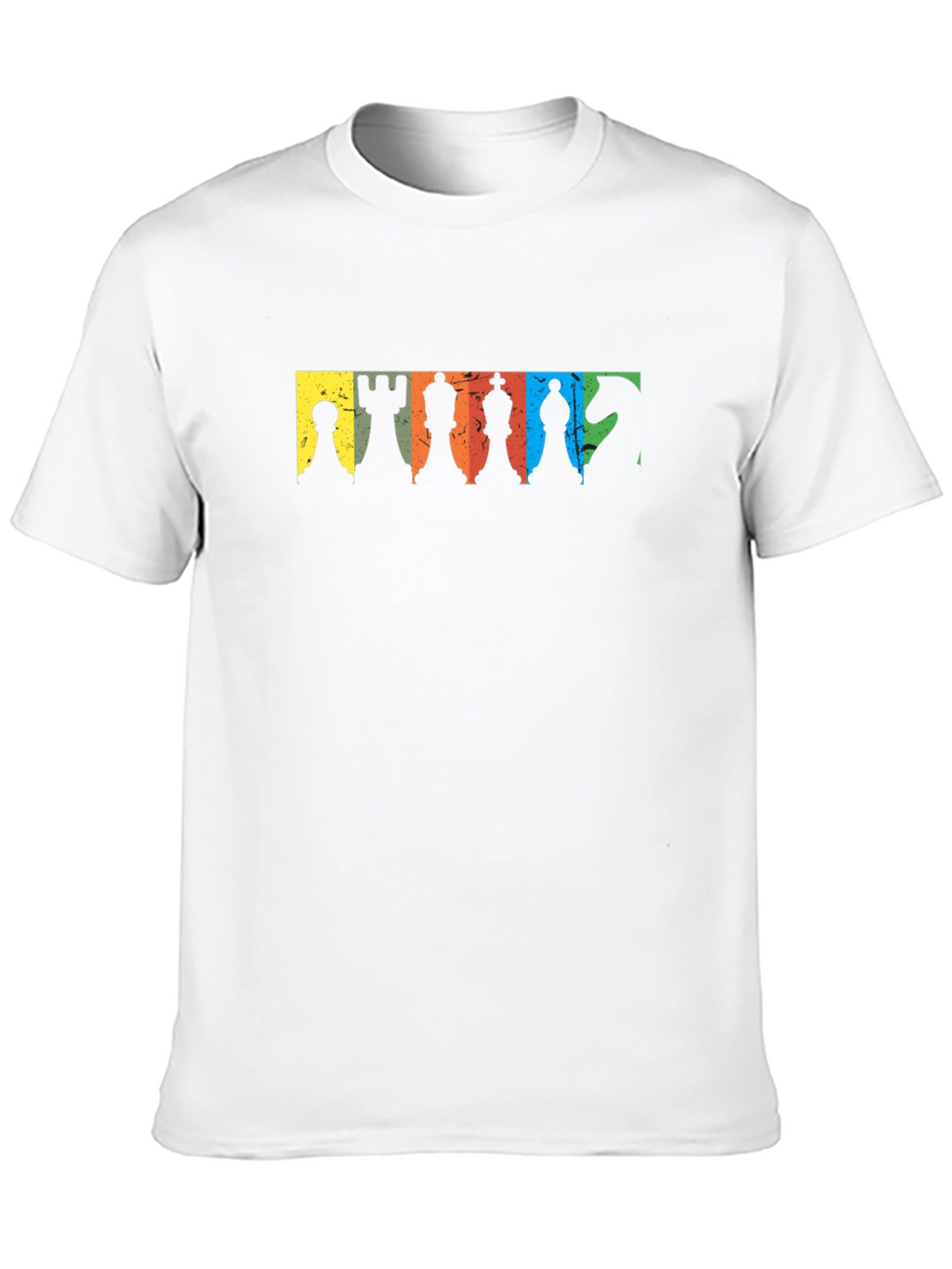 Chess Pieces Graphic Black T-Shirt