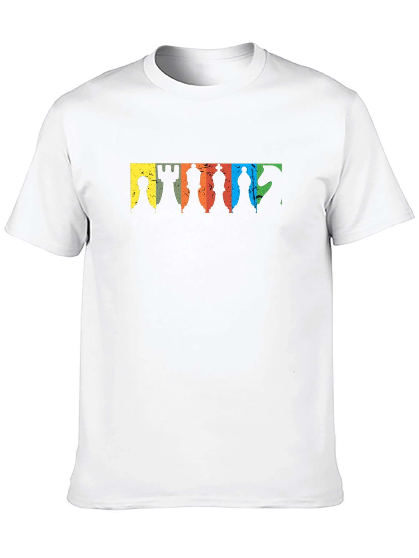 Chess Pieces Graphic Black T-Shirt