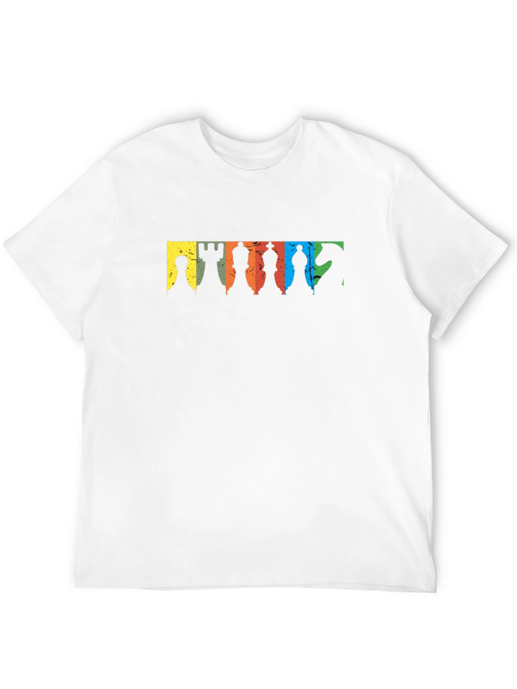 Chess Pieces Graphic Black T-Shirt