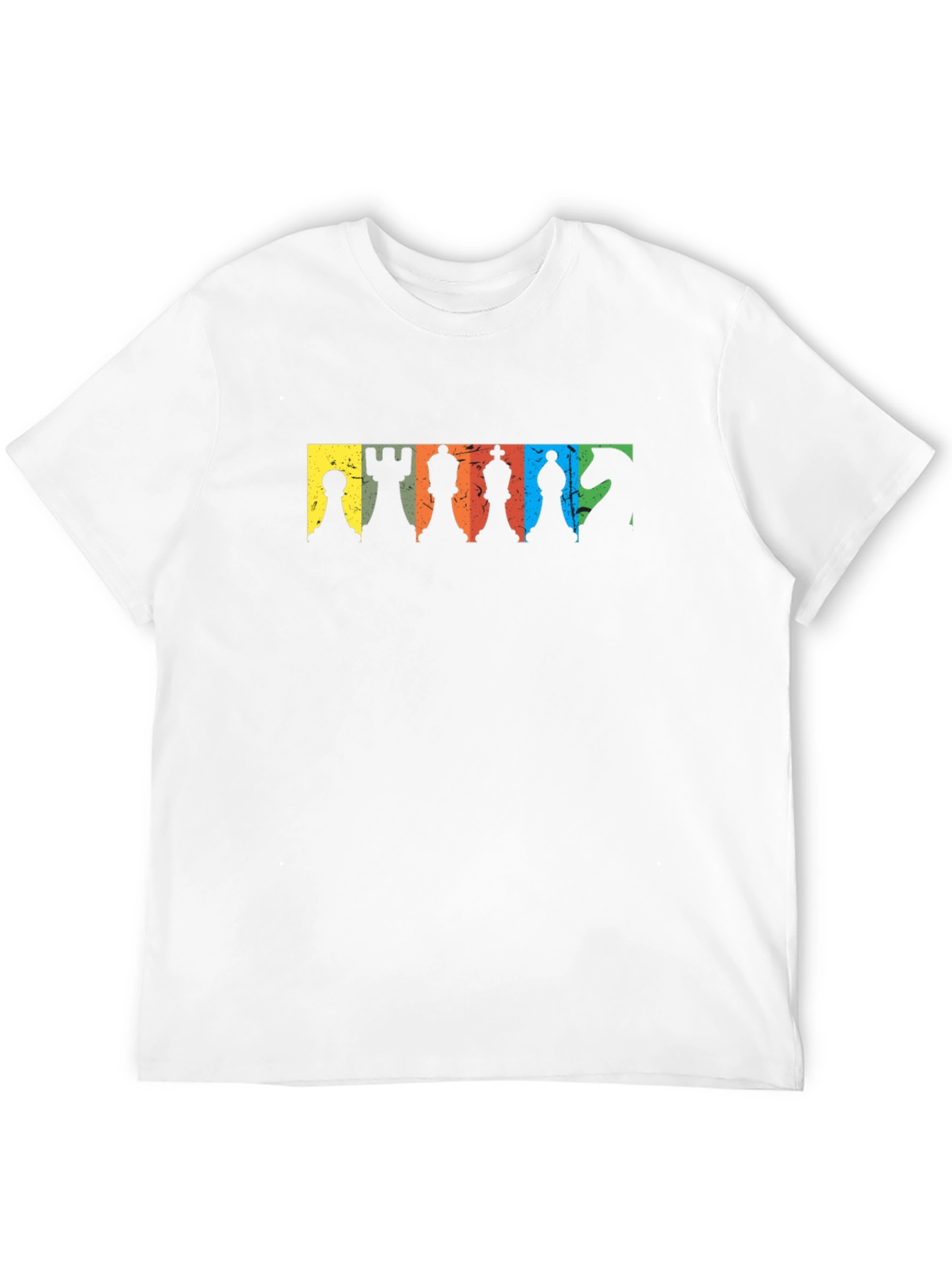 Chess Pieces Graphic Black T-Shirt