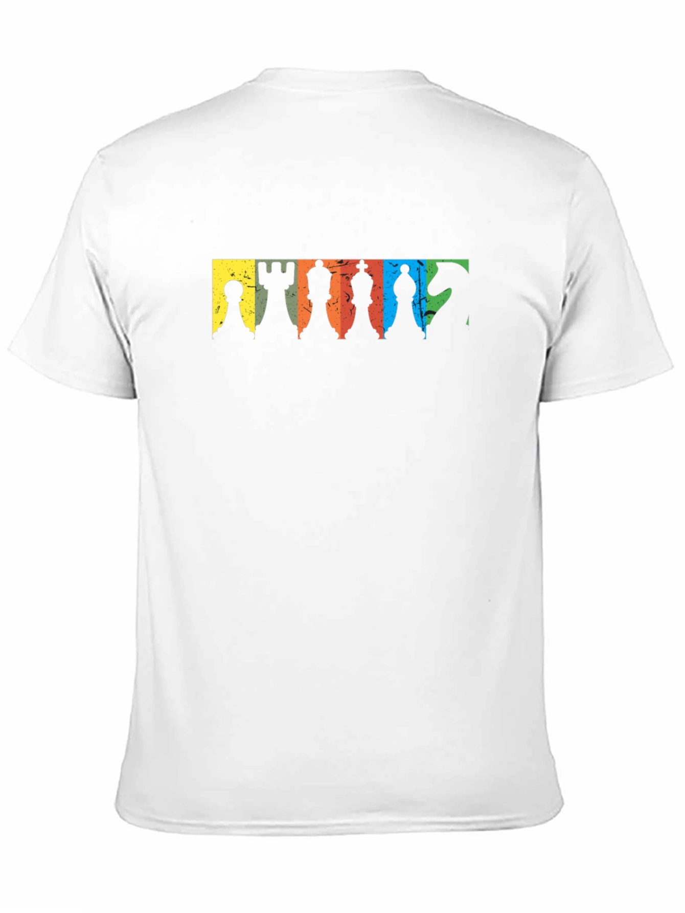 Chess Pieces Graphic Black T-Shirt